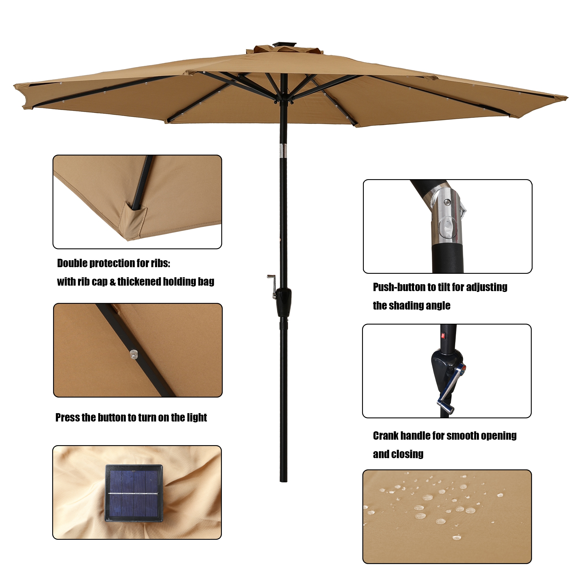 Clihome CLI-21ED37-1-TN Umbrellas-2 - View #6