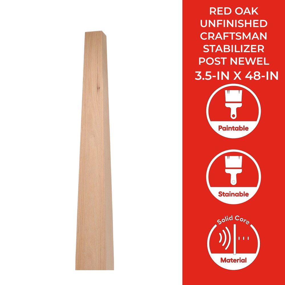 RELIABILT WG353PT48OAK Interior-Stairpart-Newel-Posts - View #2