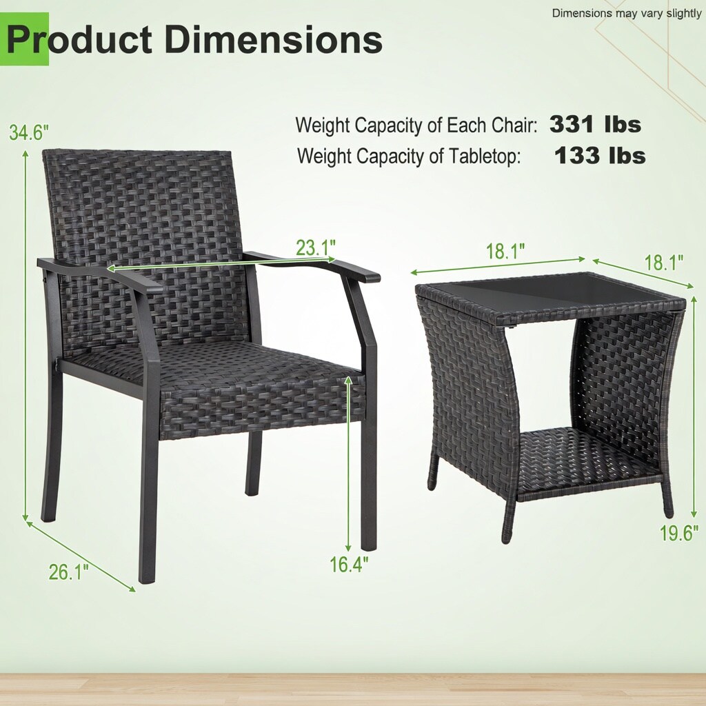 Choco Moon WYC-WQ17647-LS Patio-Conversation-Sets - View #3