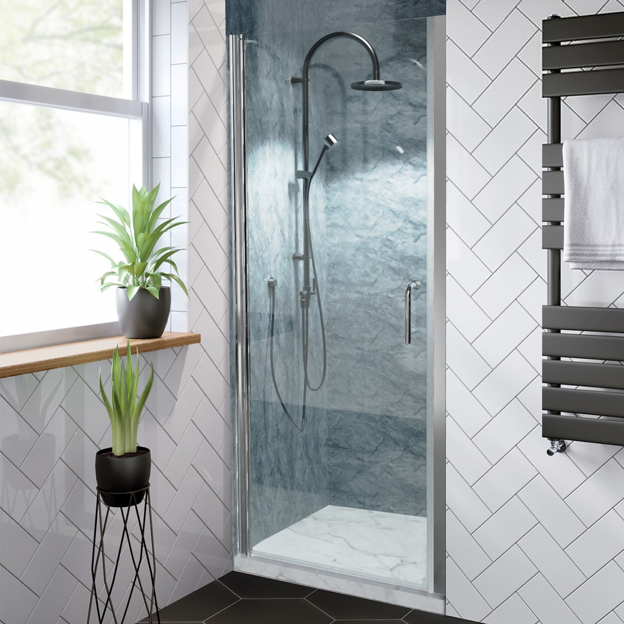 WELLFOR DTG-BAS055BL Shower-Doors - View #2