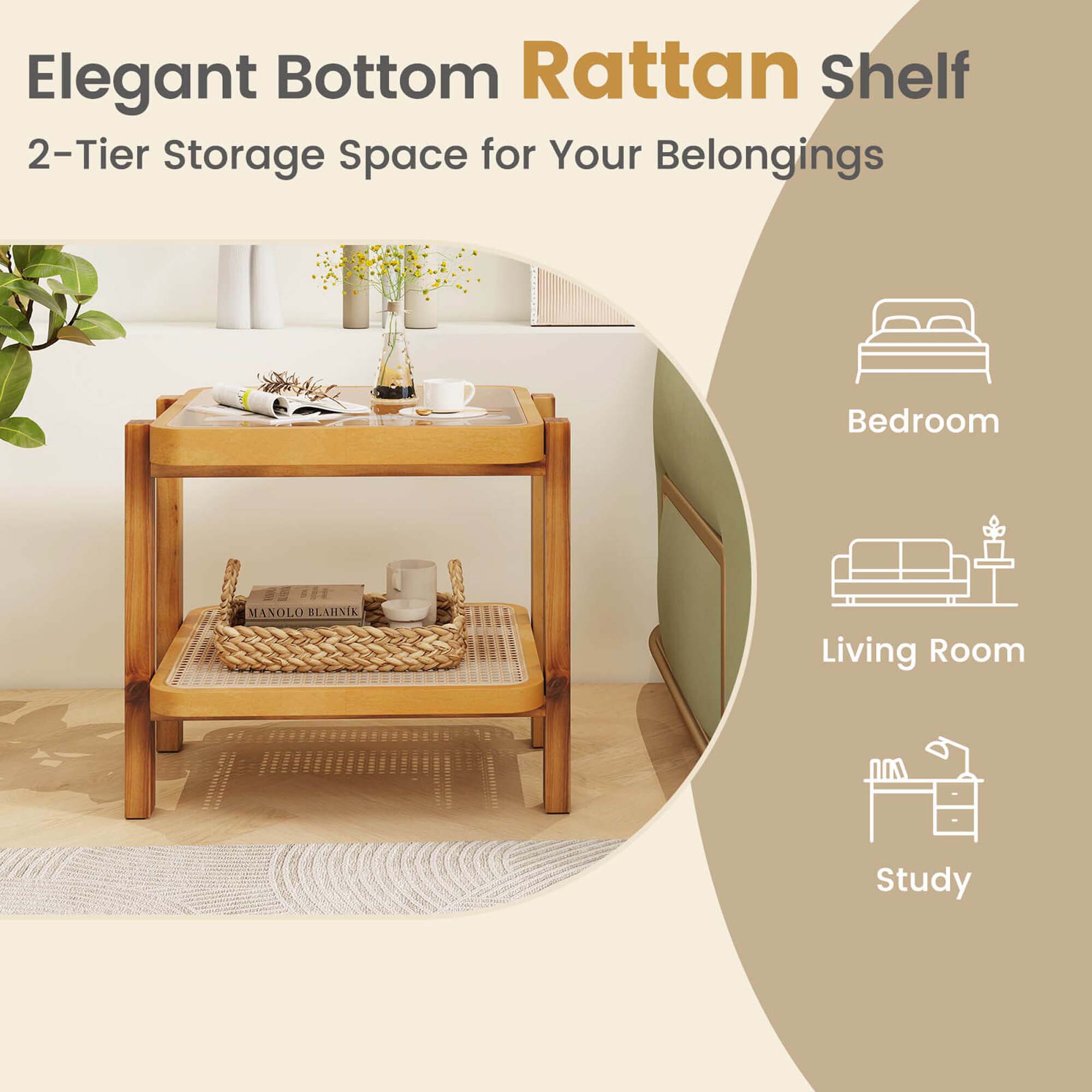 Costway HCST04754 End-Tables - View #4