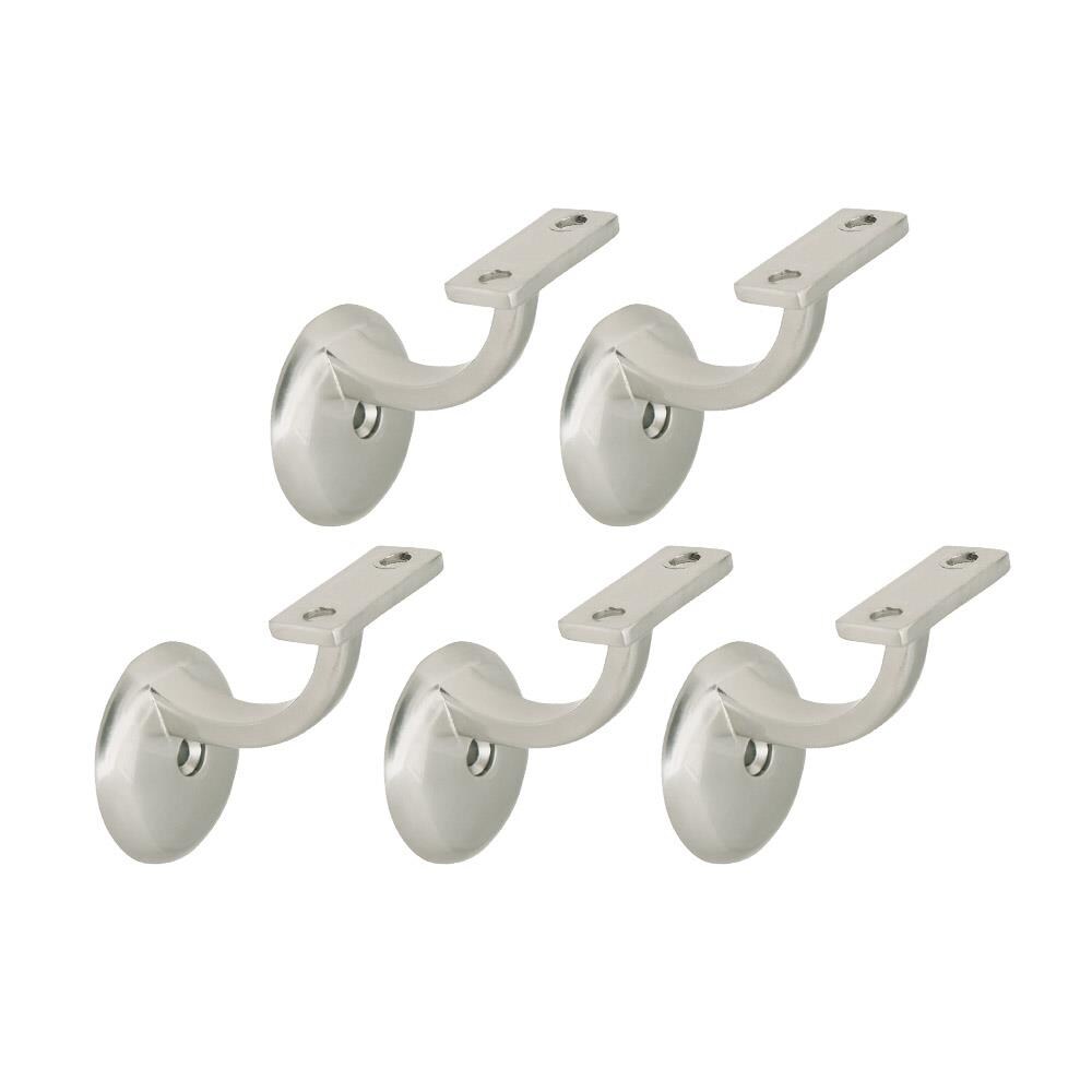 Design House 182030 2.09-in x 1.65-in Silver Finished Zinc alloy Handrail bracket
