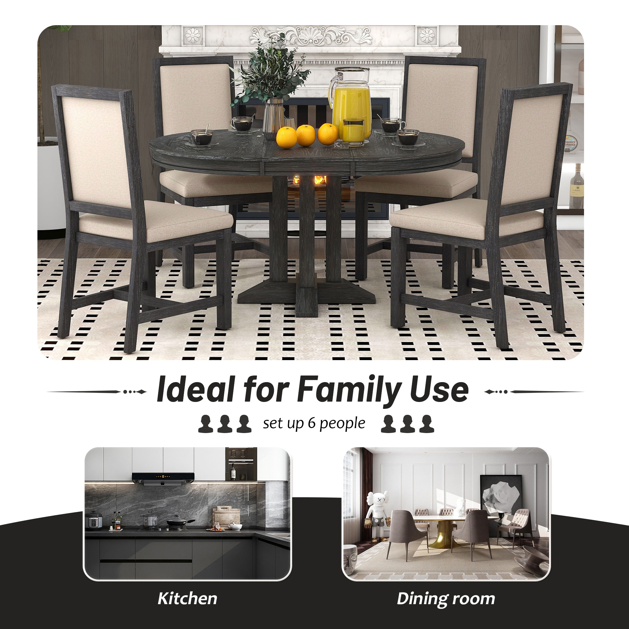 SINOFURN SYA330022GY Dining-Sets - View #3