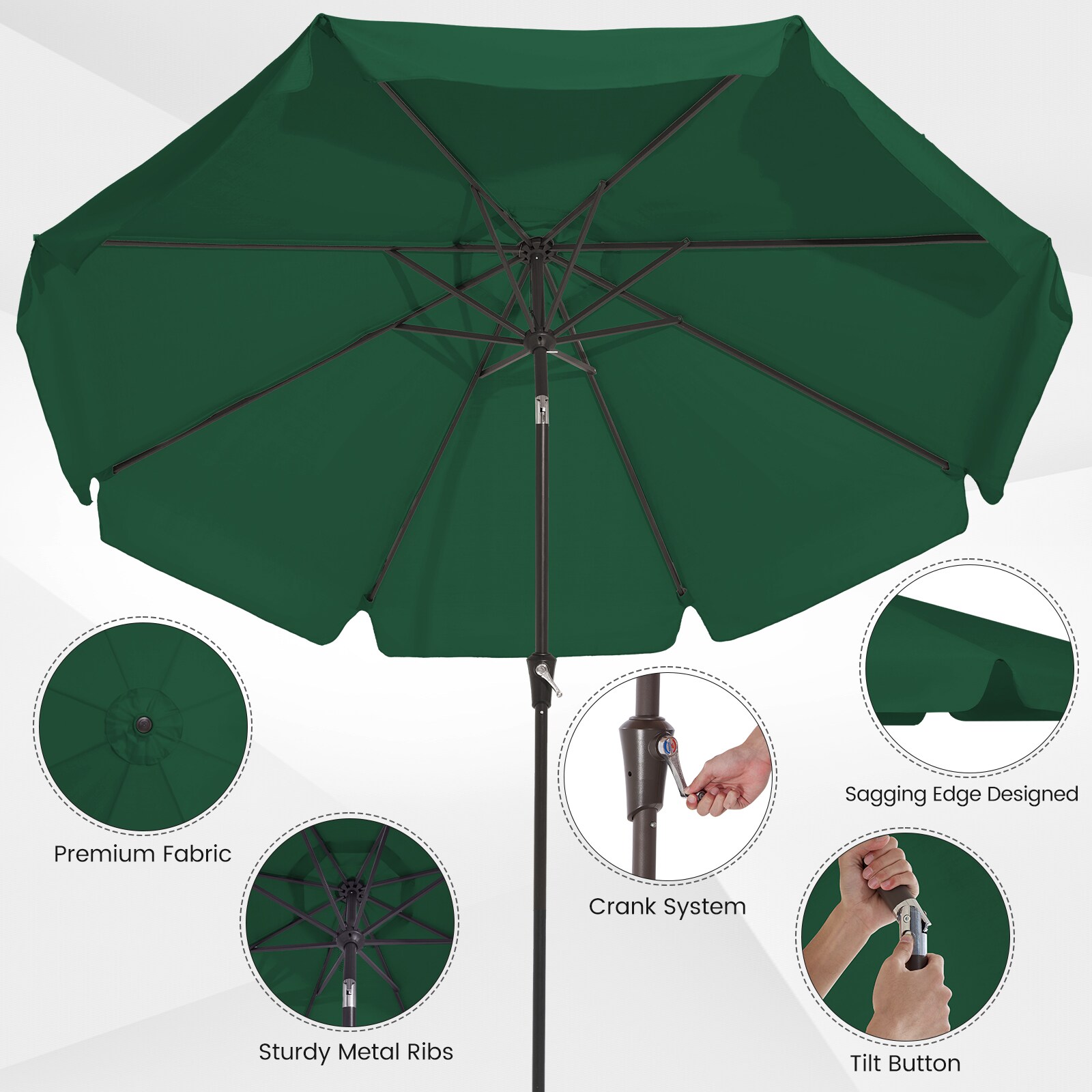 Serwall CB-9GN-SR Umbrellas-2 - View #6