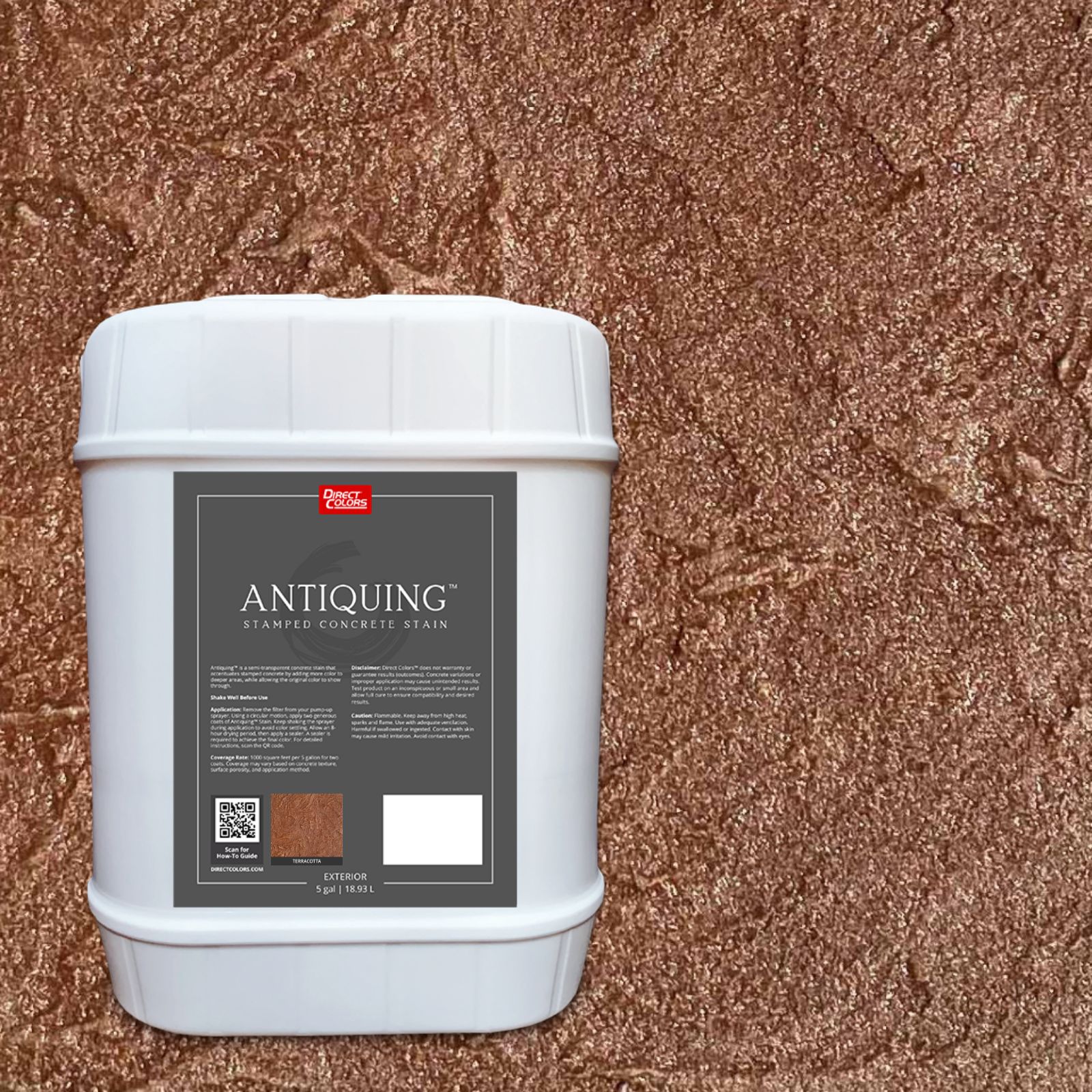 Orange Antiquing Stamped Concrete Stain Concrete Coatings at Lowes.com