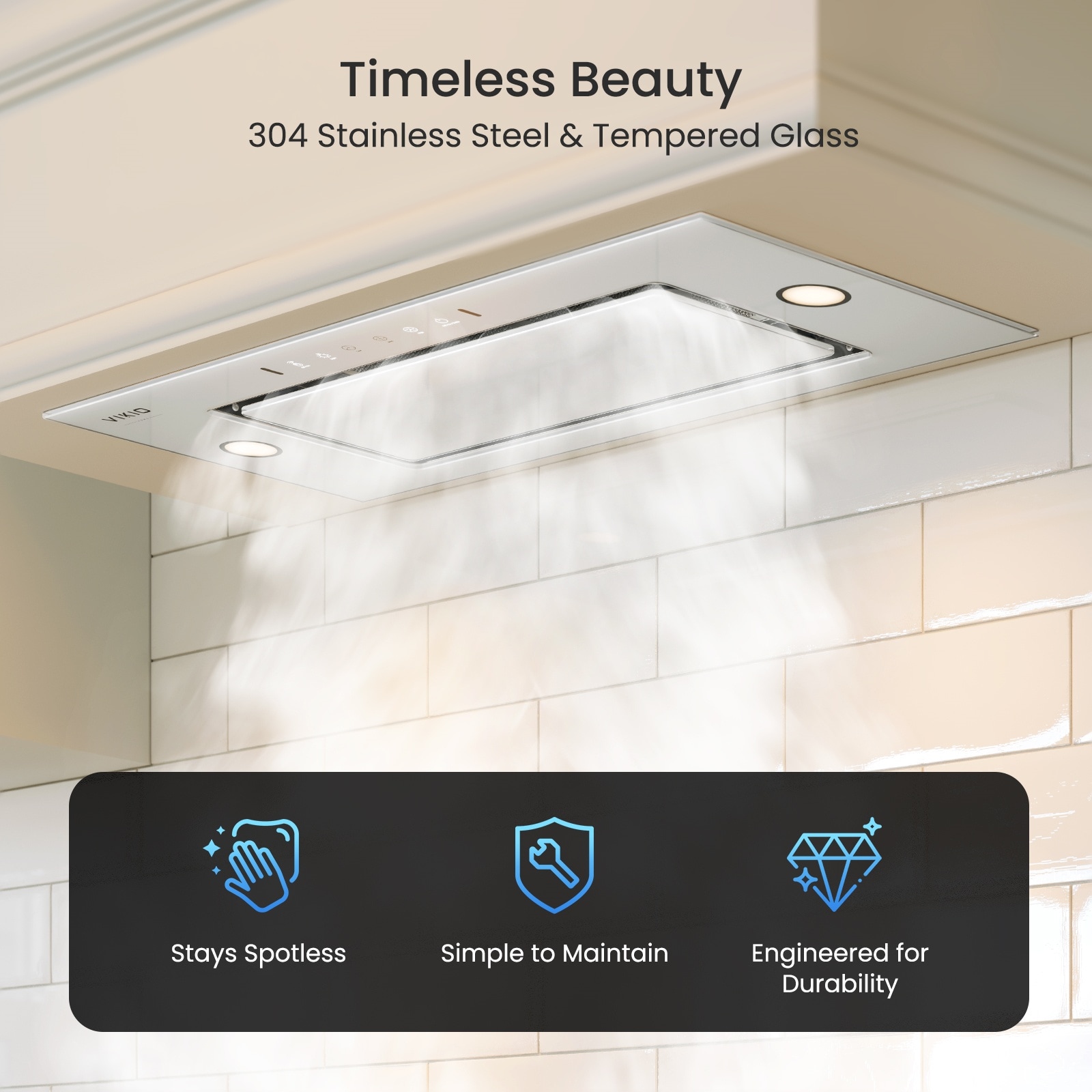 VIKIO B0136W Undercabinet-Range-Hoods - View #6