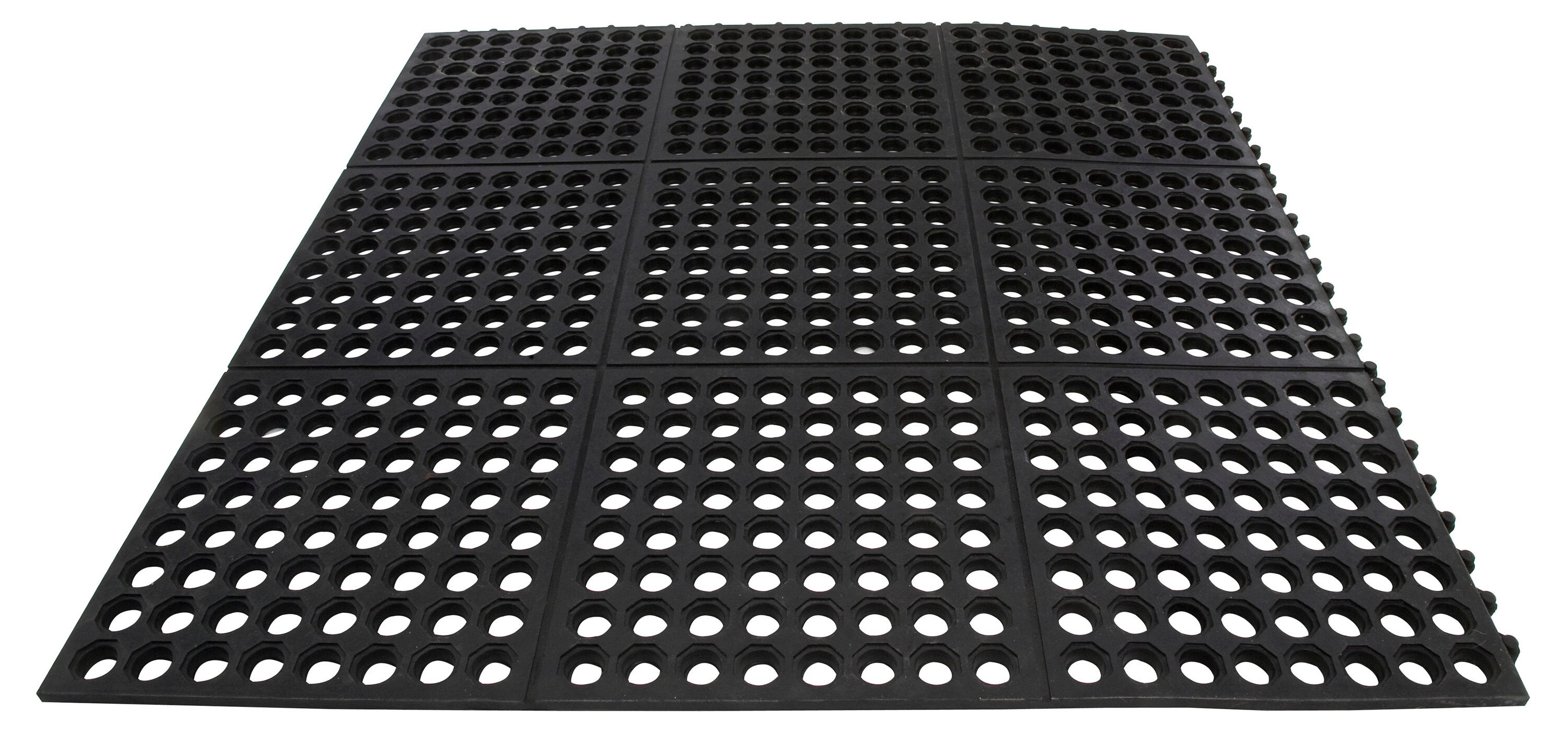 Blue Hawk 3-ft x 4-ft Black Rectangular Outdoor Door Mat in the Mats ...