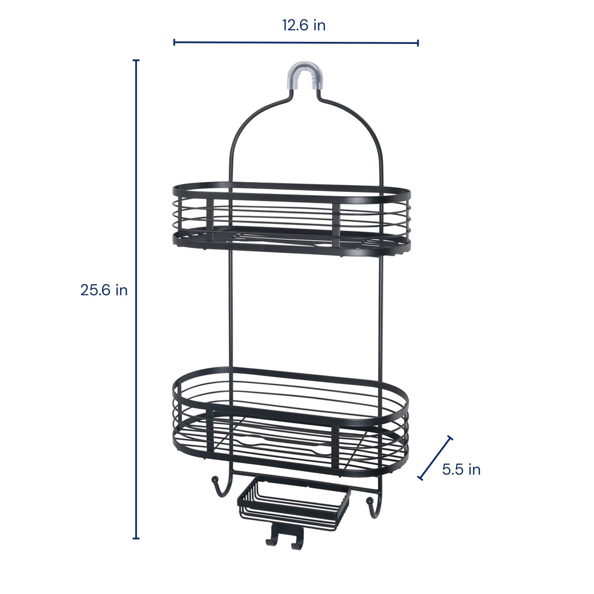 Style Selections SC429SSLBK Hanging-Shower-Caddies - Thumbnail View #5