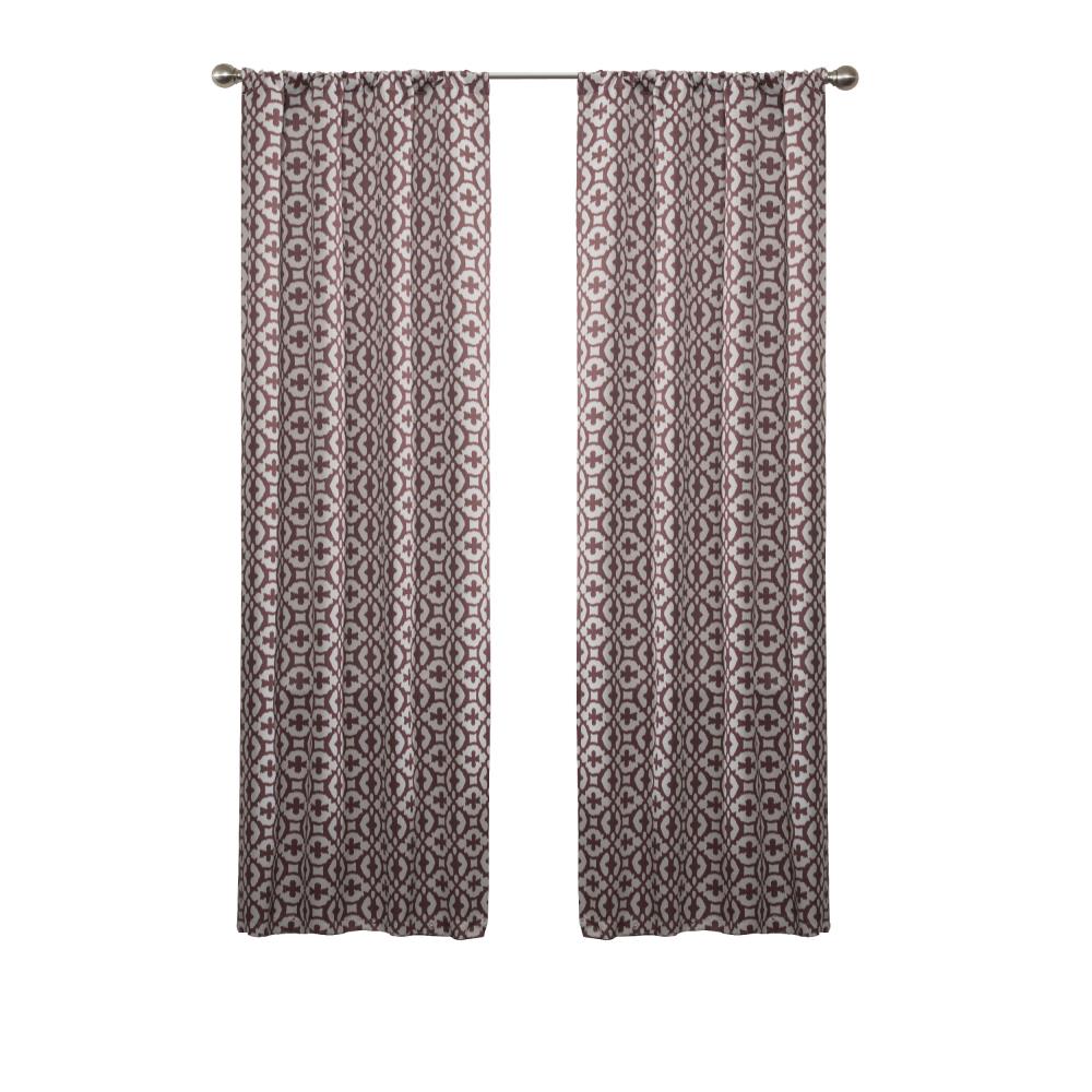 Eclipse 16001037084SPC 84-in Spice Polyester Room Darkening Rod Pocket Single Curtain Panel