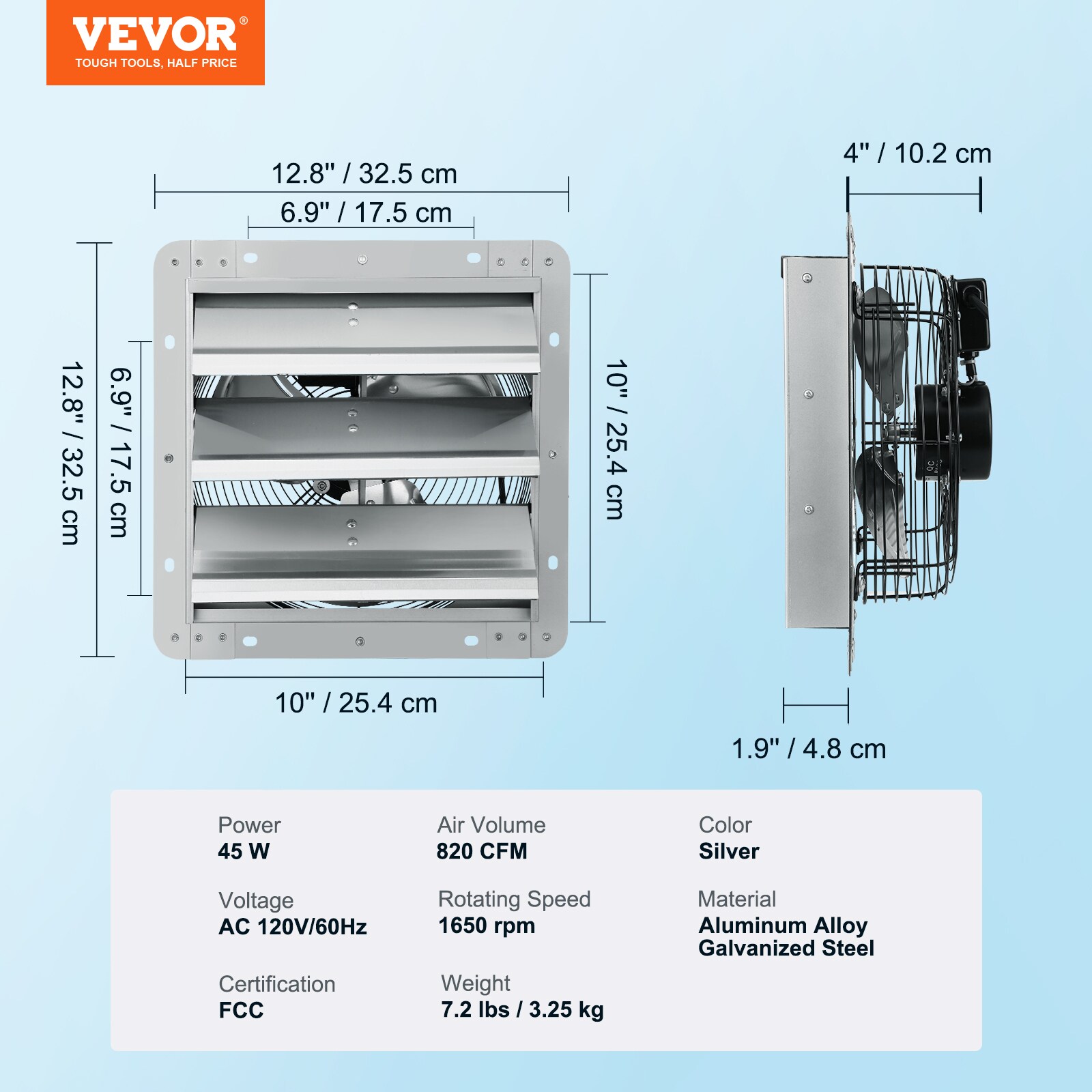 VEVOR BYCSPQSDJAC10PBM8V1 Door-Frame-Fans - View #8