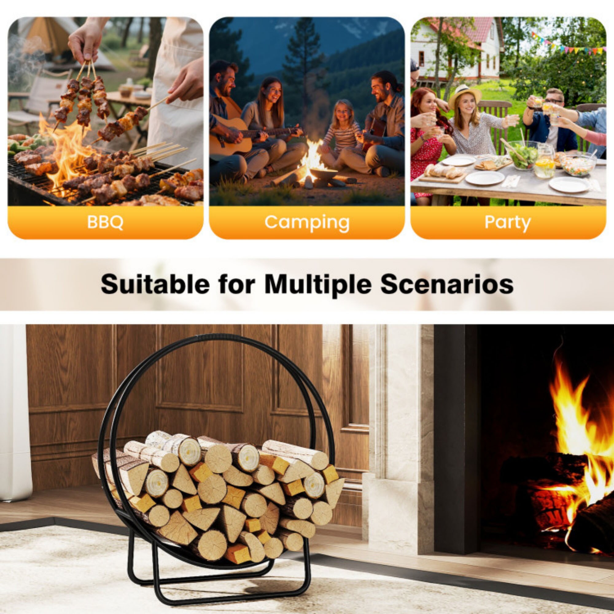 Clihome CL-AOH-35527 Firewood-Storage - View #4
