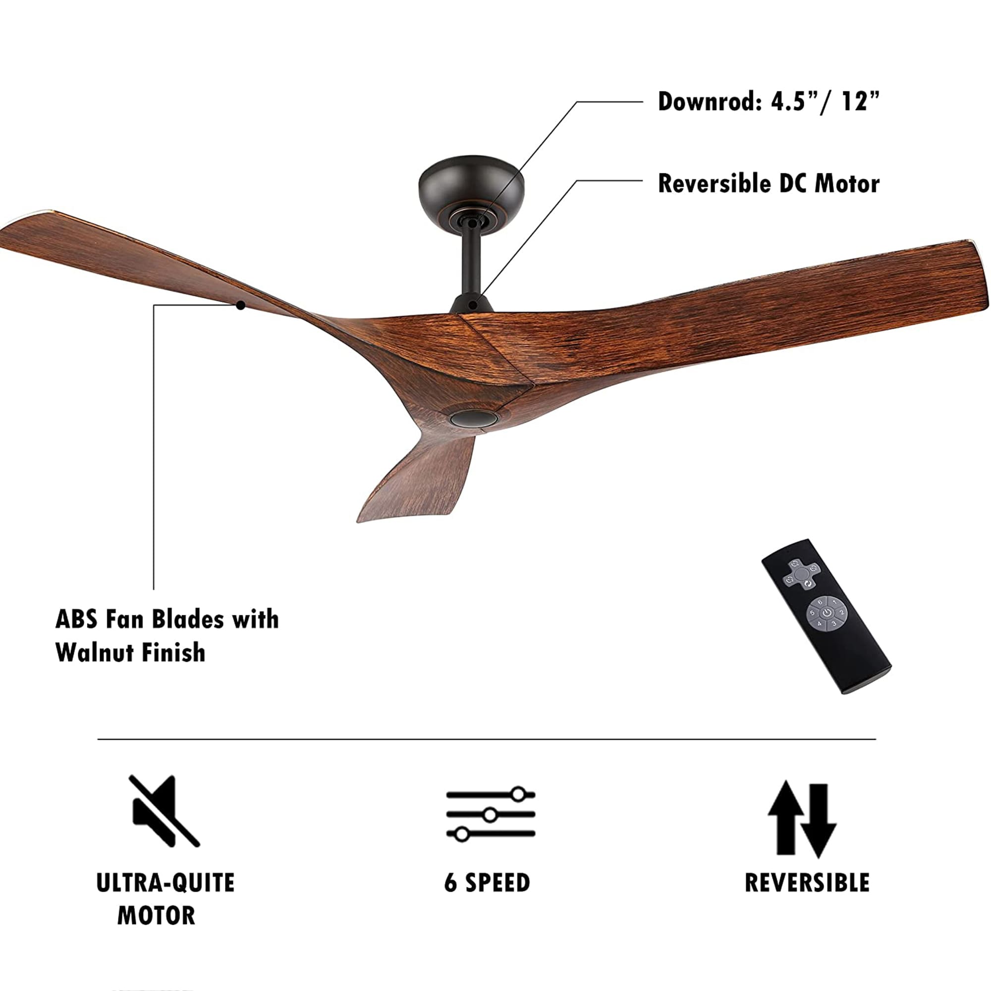 GETLEDEL CF-Q015-OZ Ceiling-Fans - View #3