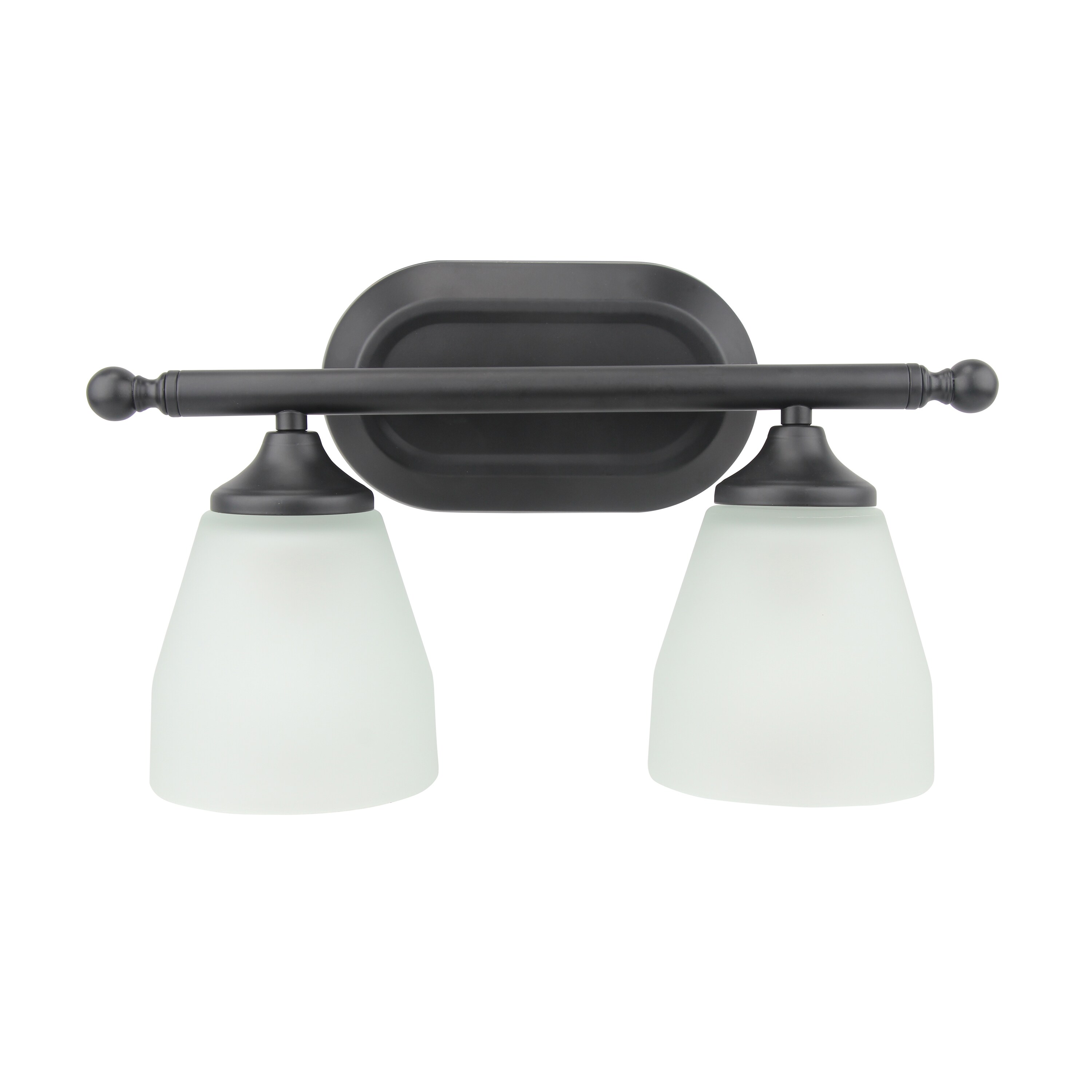 Yosemite Home Decor 130003243 14.50-in 2 -Light Matte White Modern/contemporary Vanity light