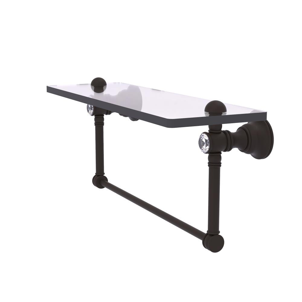 Allied Brass CC-1-22-TB-ORB Carolina Crystal Oil Rubbed Bronze Wall mount Bathroom Shelf ( 22-in x 7-in x 5-in )