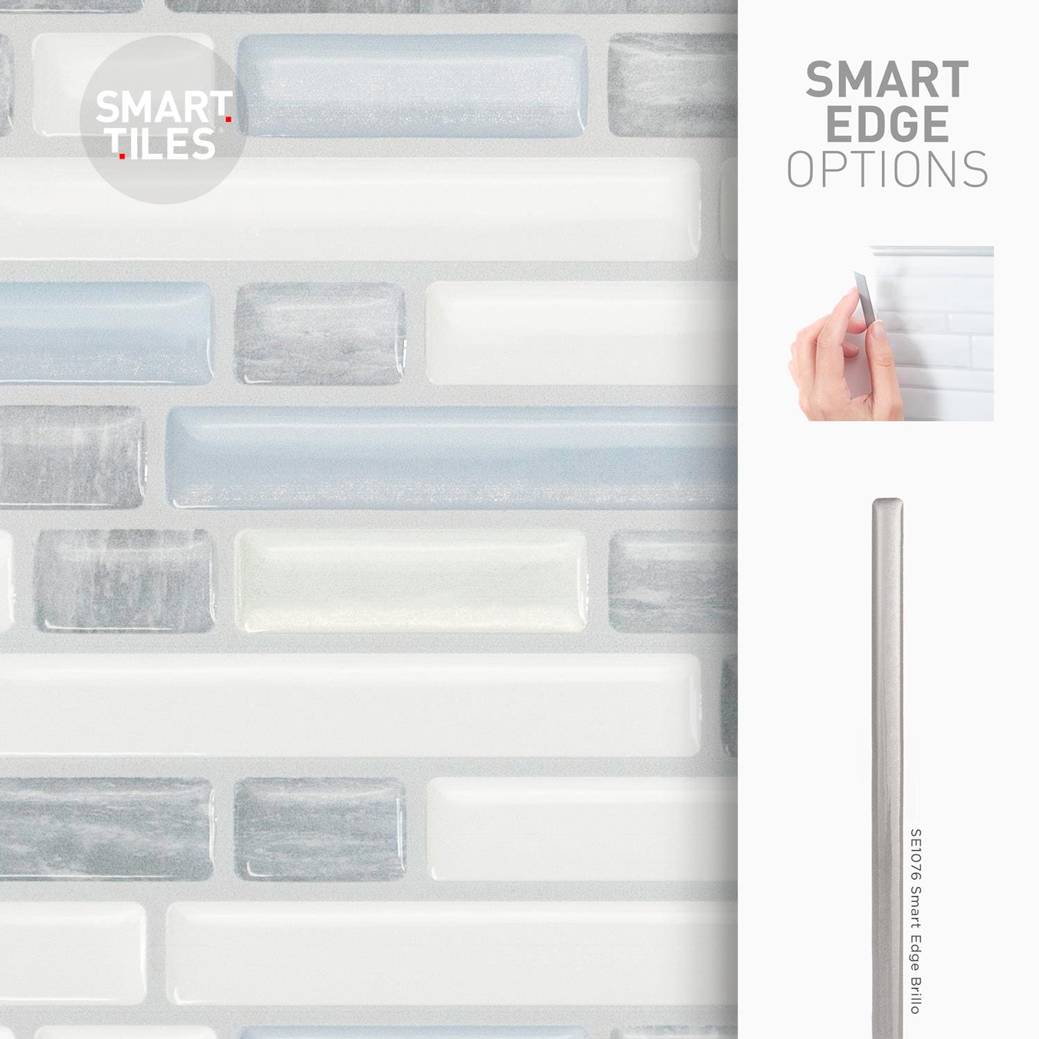 Smart Tiles Smart Edge Panella Peel and Stick Finishing Edge