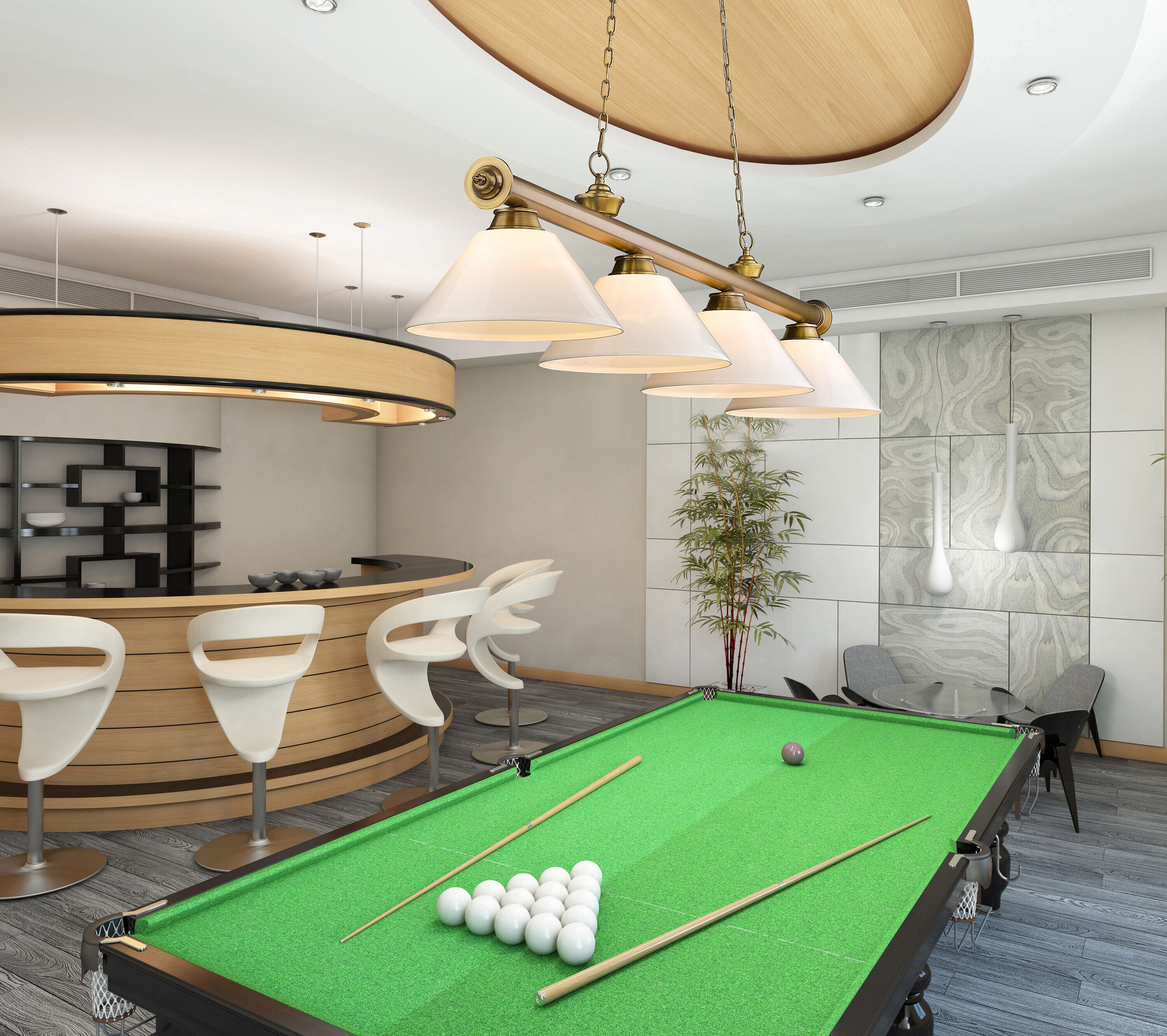 Z-Lite 2306-4RB-PWH Pool-Table-Lighting - View #7