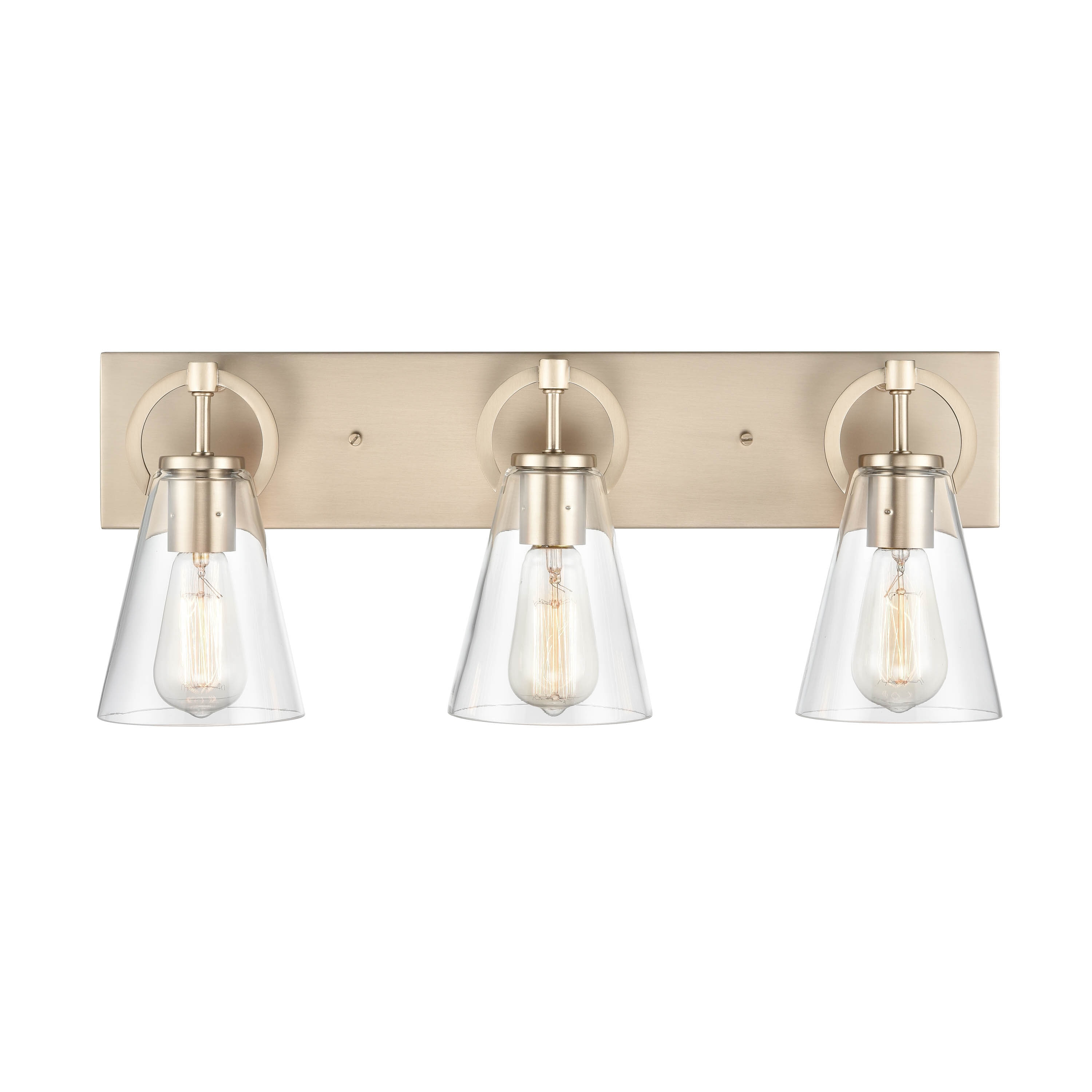 allen + roth ELW70021G-CBZ Harnell 23-in 3-Light Champange Bronze Transitional Vanity Light