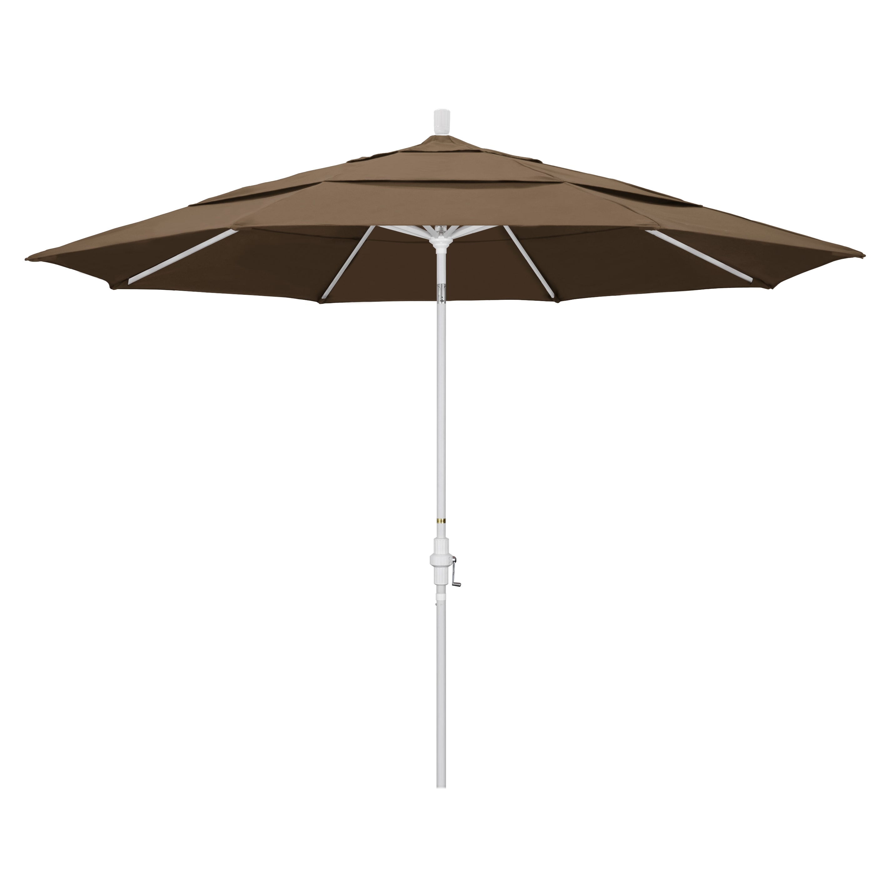 California Umbrella 194061958636 11-Feet Aluminum Brown Market Patio Umbrella