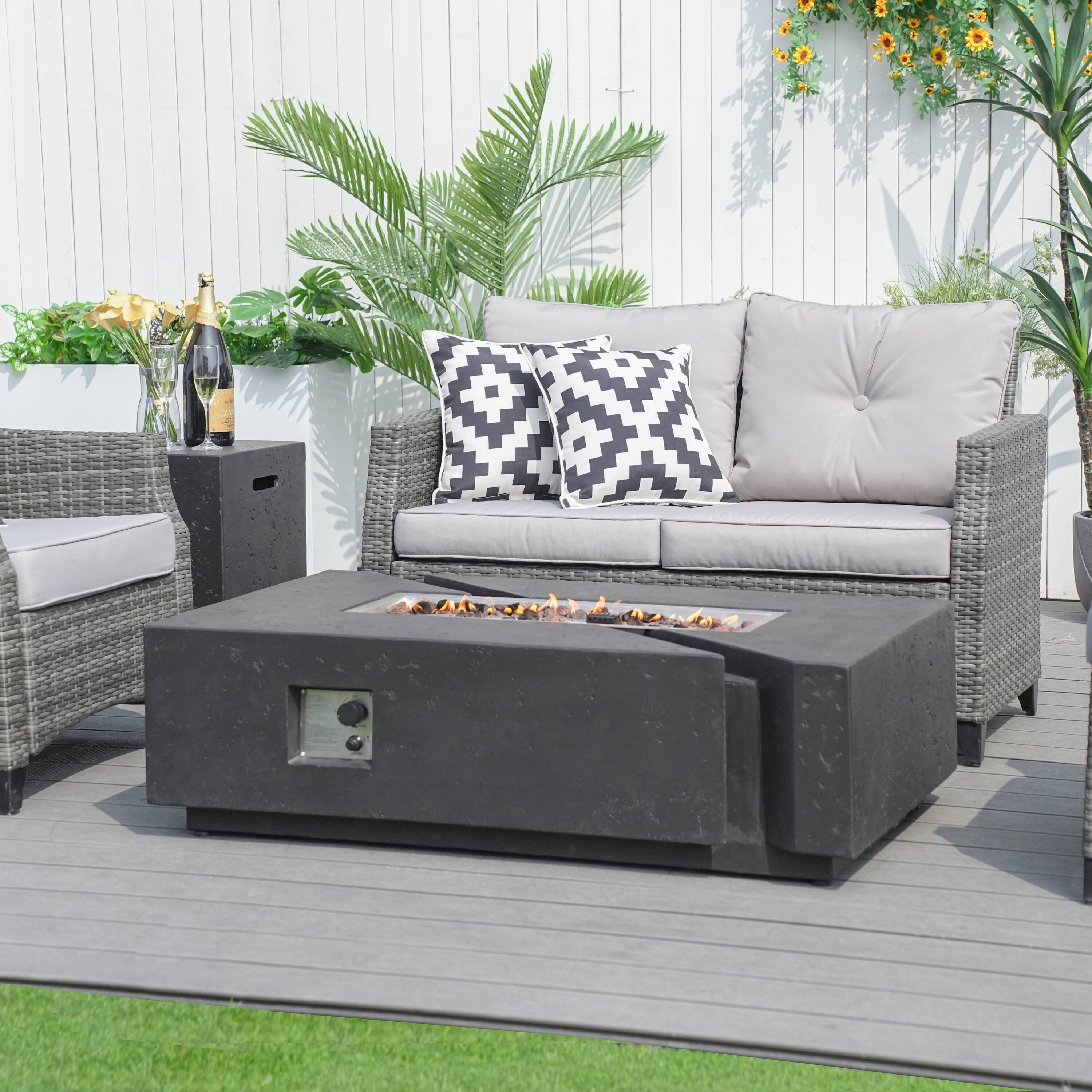 Direct Wicker DWG-1801PG&24913BK Patio-Conversation-Sets - View #5