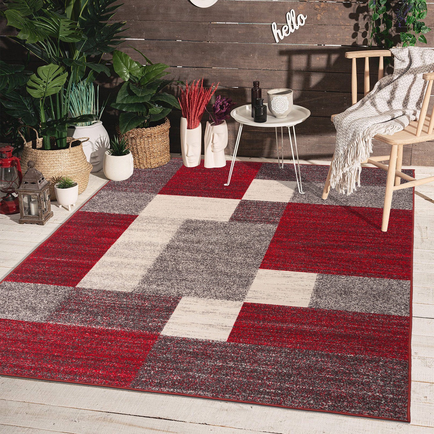 Pattern 69 A Little Decorum - vinyl floor cloth