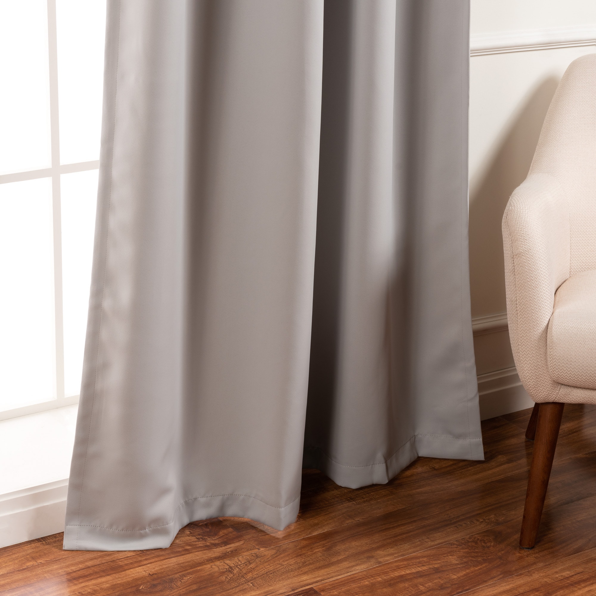 Best Home Fashion SOLID-96-LTGREY curtains - View #6