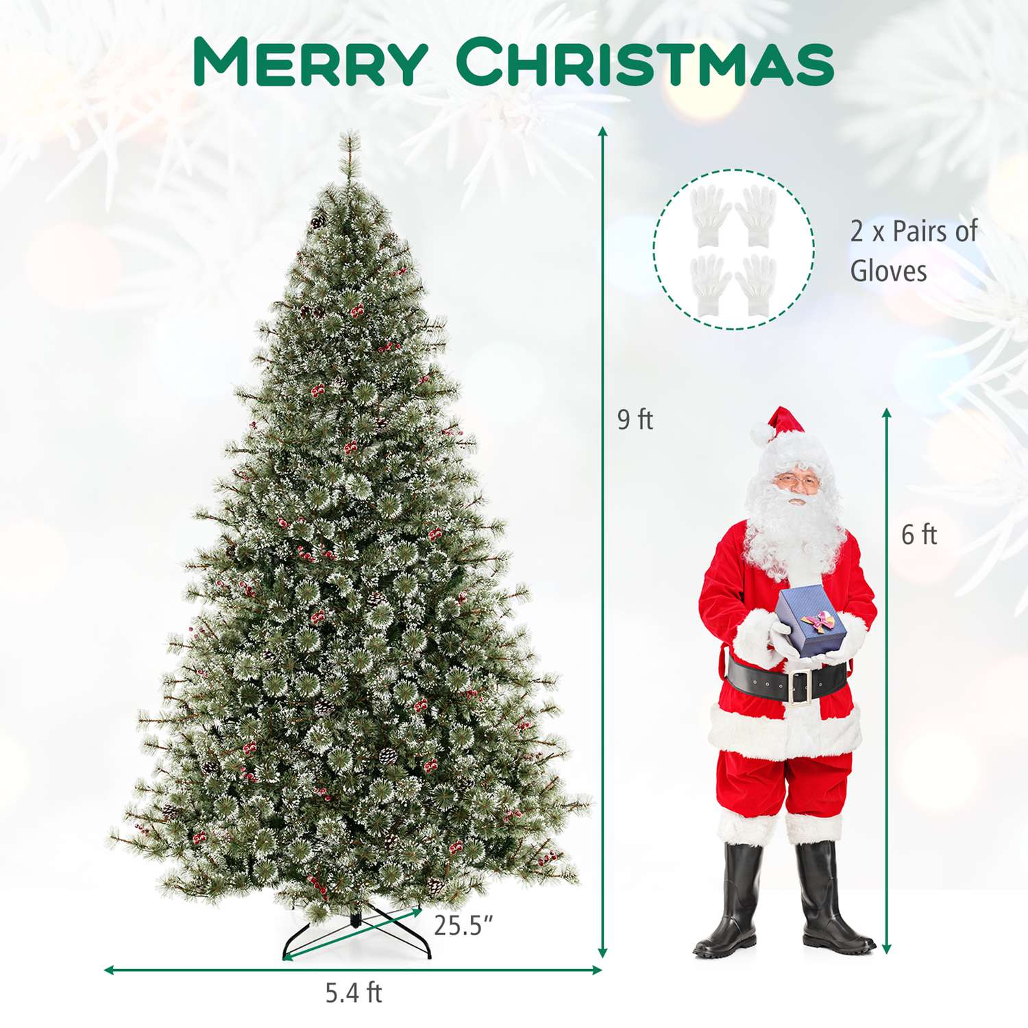 Costway HCST04648 Artificial-Christmas-Trees - View #4