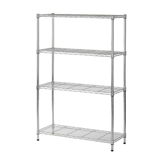 Freestanding Shelving Units, Free Standing Wire Shelving For Over Washer And Dryer