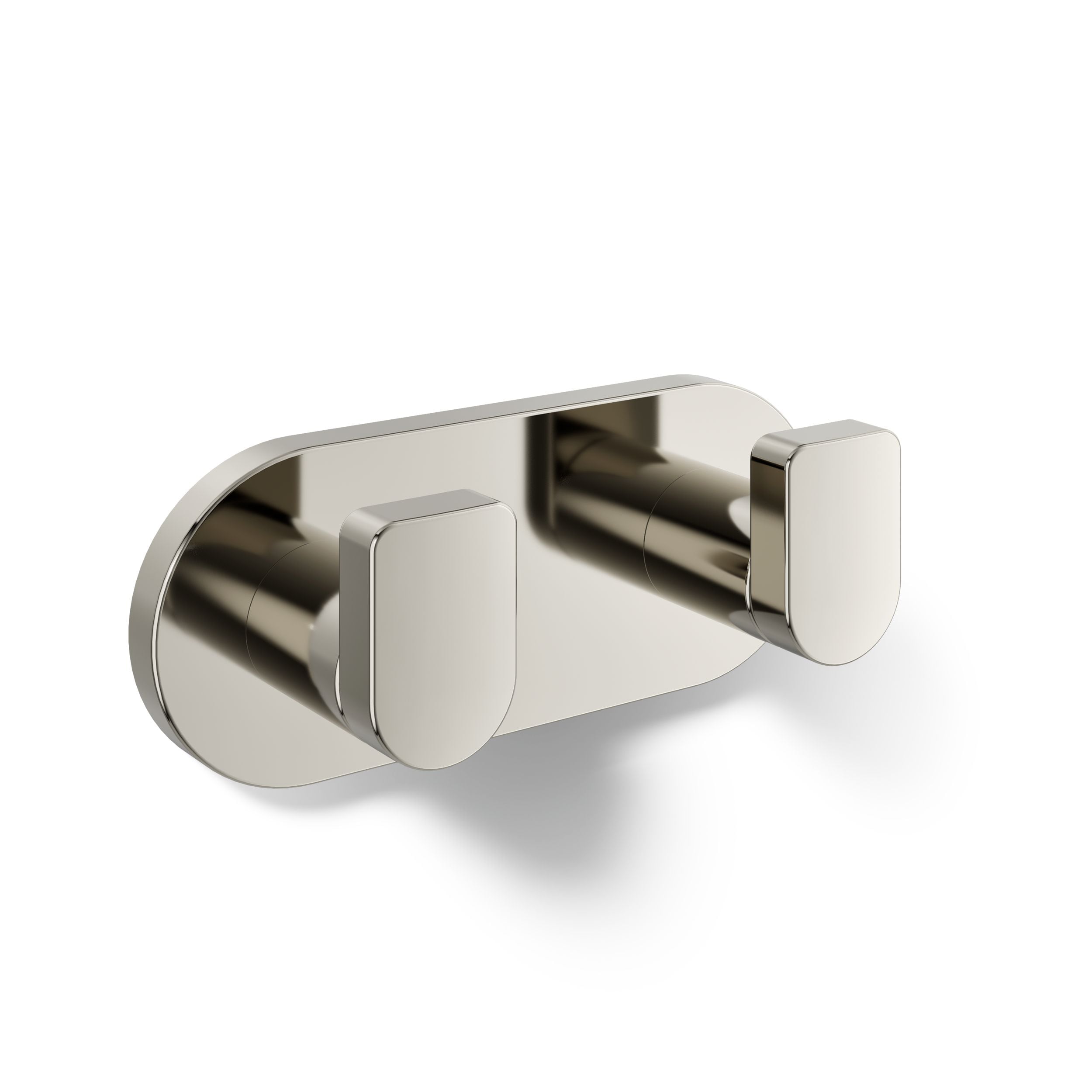 KOHLER Composed Vibrant Polished Nickel Double -Hook Wall-mount Towel Hook