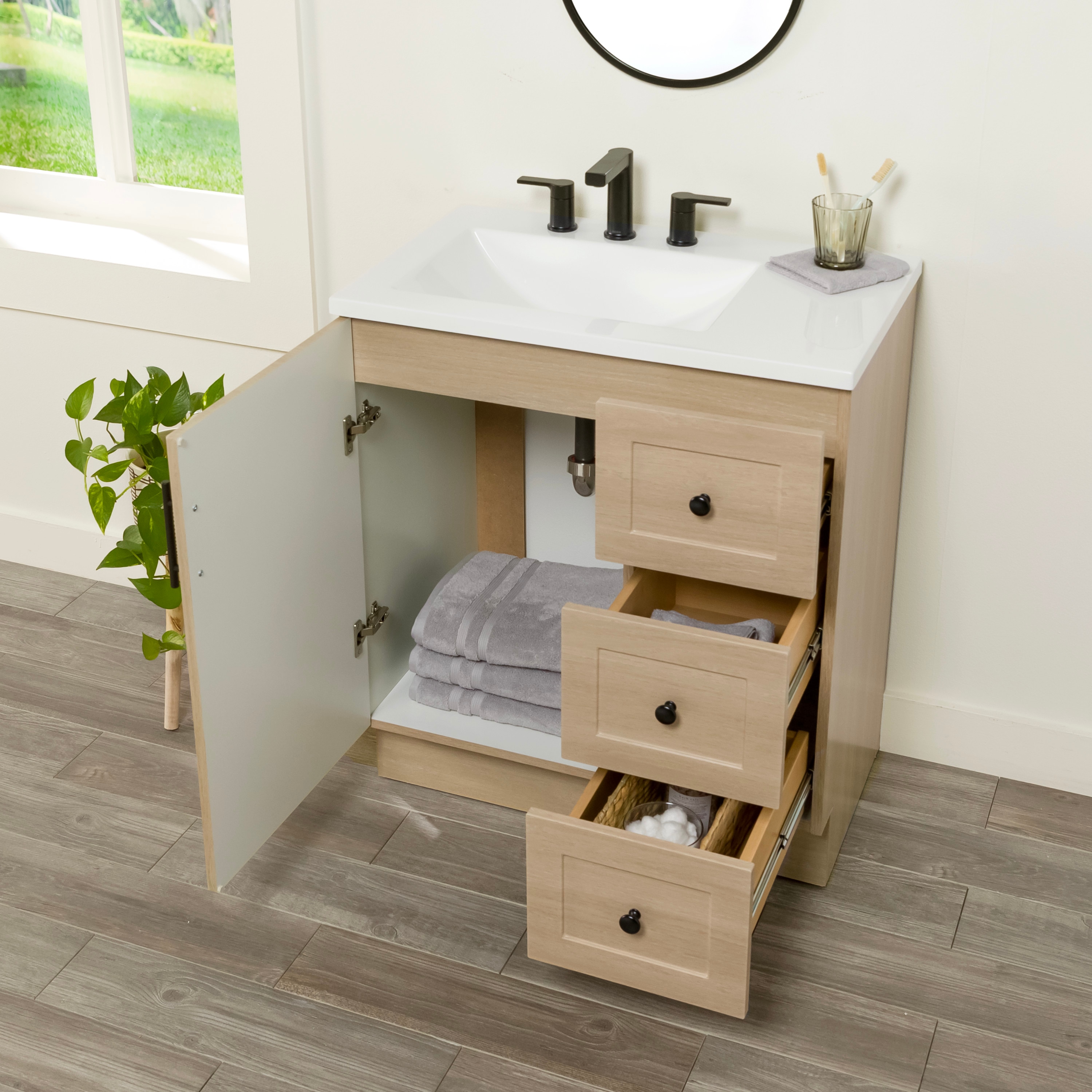 Project Source DV30P2-BK Bath-Vanity-Combo - View #3