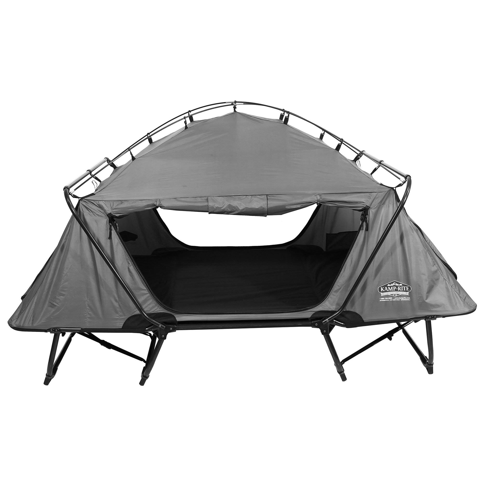 Kamp-Rite 123423 Nylon Gray Folding Beach lounger