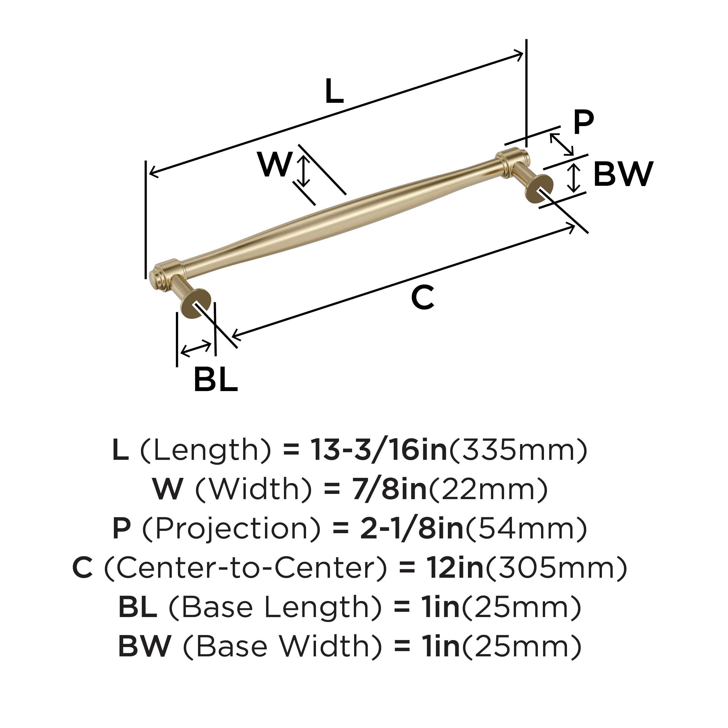 Amerock BP37729BBZ Cabinet-Pulls - View #4