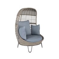 Allen + Roth Pointe Break Wicker Metal Frame Egg Chair w/Cushion Deals