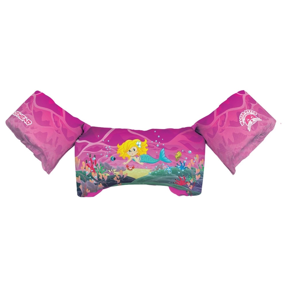 Airhead Water Otter Elite Kids Child Life Jacket Vest with Arm Bands Mermaid #10000-02-304
