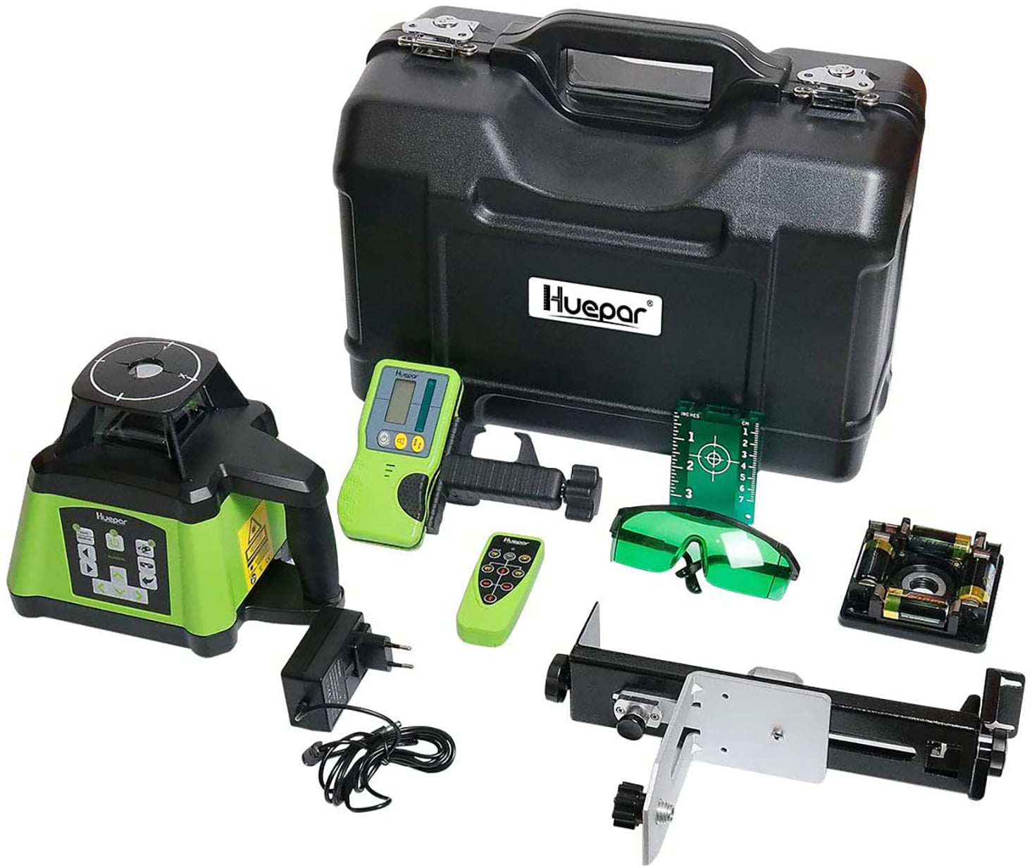 Huepar 1640-ft Green Self-Leveling Rotary Laser Level RL200HVG Sansujyuku sansujyuku.com