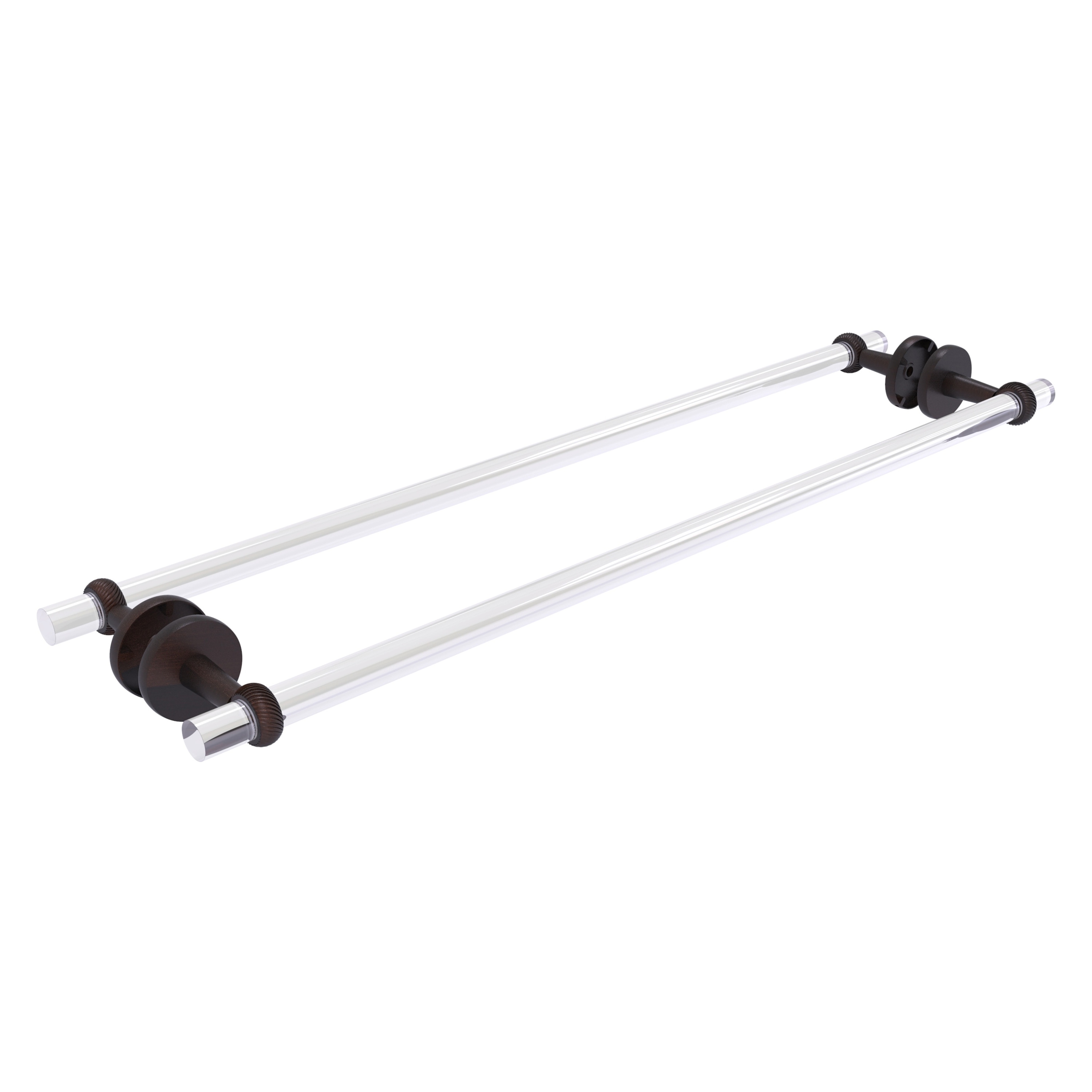 Allied Brass CV-41T-BB-30-VB Clearview 30-in double Venetian Bronze Wall mount Double Towel Bar