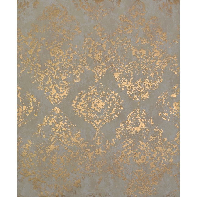 York Wallcoverings Antonina Vella Modern Metals  ft Neutral  Non-woven Abstract Unpasted Wallpaper in the Wallpaper department at  