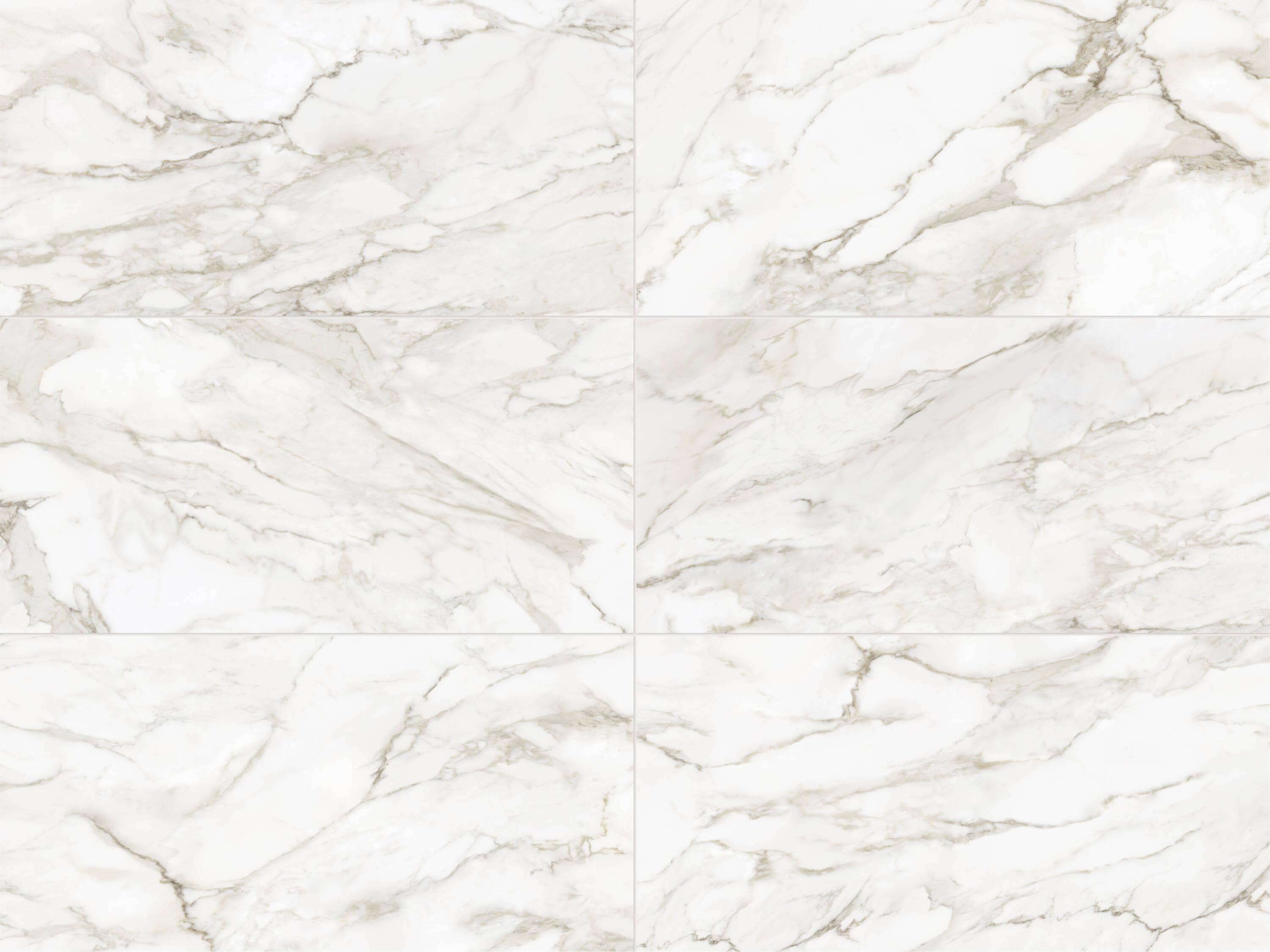 Satori 1001-0438-0 Saturna Calacatta 36-in x 72-in Polished Porcelain Marble Look Floor and Wall Tile (17.38-sq. ft/ Piece)