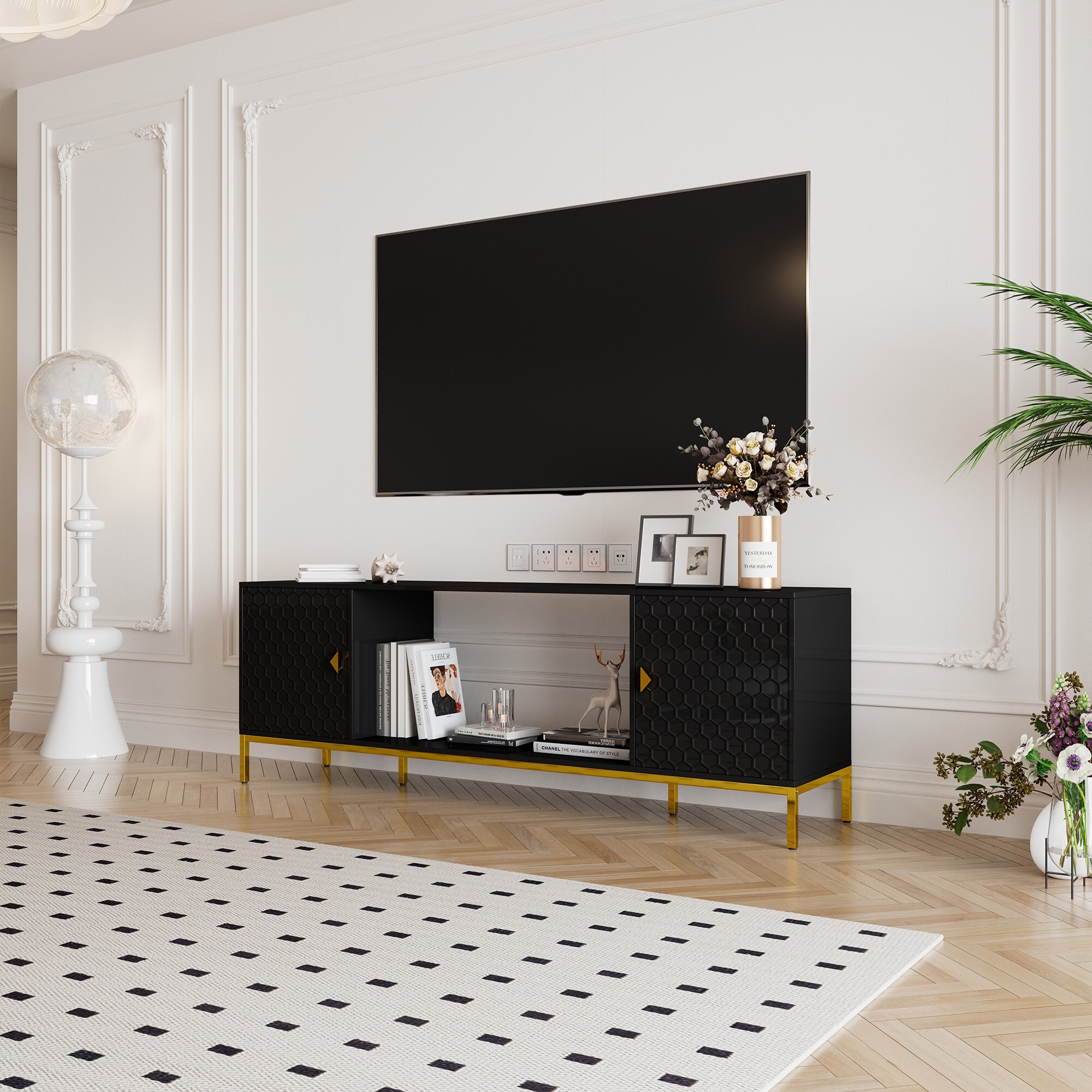 Clihome CL-TV01-BK-DSG Tv-Stands - View #8
