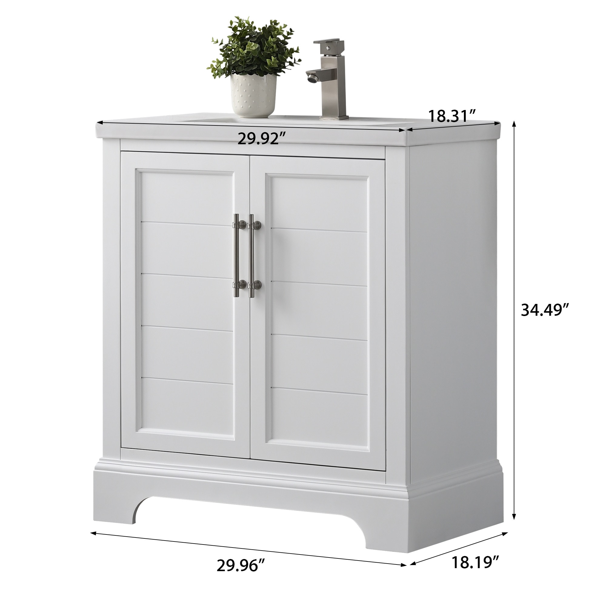 Vanity Art VA5030-W Bath-Vanity-Combo - View #11