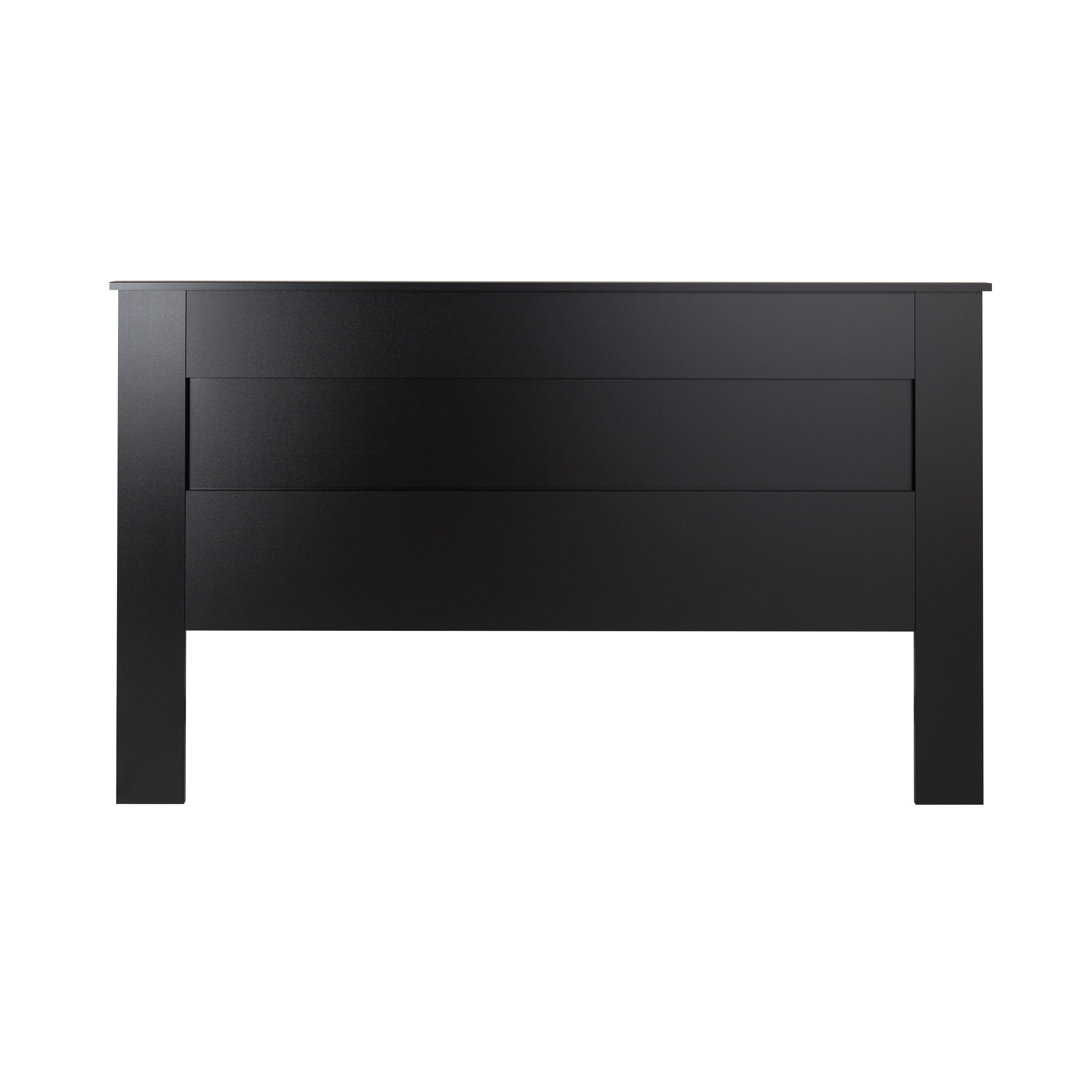 Prepac Transitional King Size Headboard In Black Finish - Easy Assembly ...