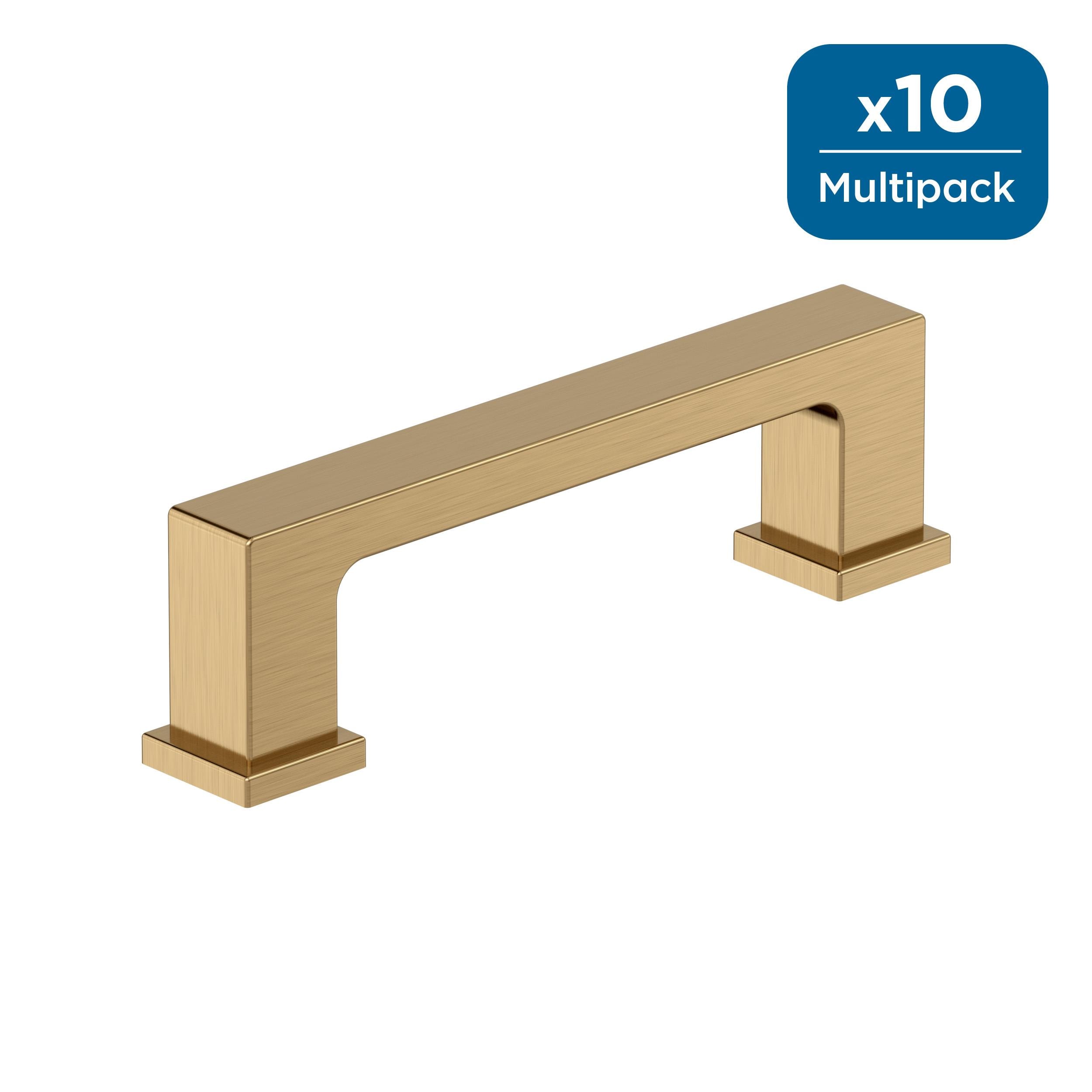 Amerock 10BX37030CZ Bridgeport 3-in , 76mm Center to Center Champagne Bronze Cylindrical Bar 10 -Pack