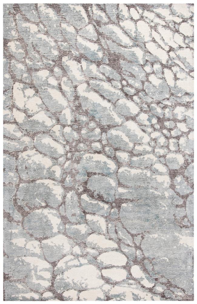 Safavieh RVT112F-5 Restoration Vintage Rinje 5 x 8 (ft) Tufted Synthetic Gray/Ivory Rectangular Indoor Abstract Vintage Area rug