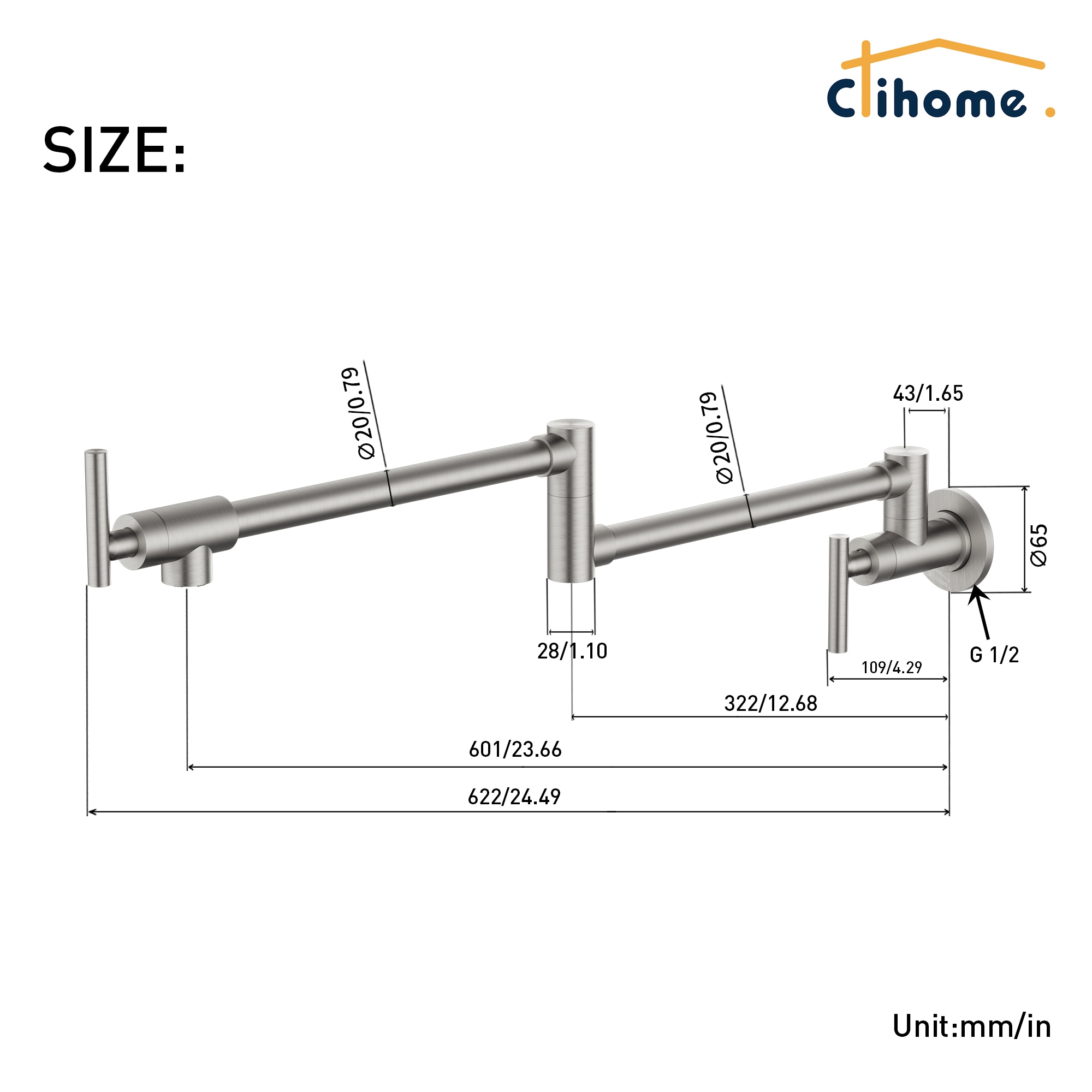 Clihome DG-KF46NS-1 Kitchen-Faucets - View #5