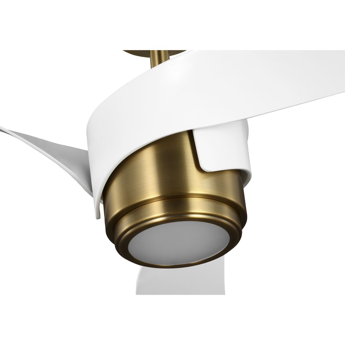 Vintage Brass 60" Ceiling Fan with LED Light and Remote