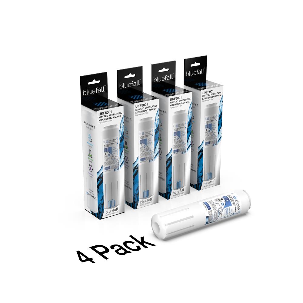 Bluefall BF-UKF8001-4PACK Twist-in Refrigerator Water Filter UKF8001 4 -Pack