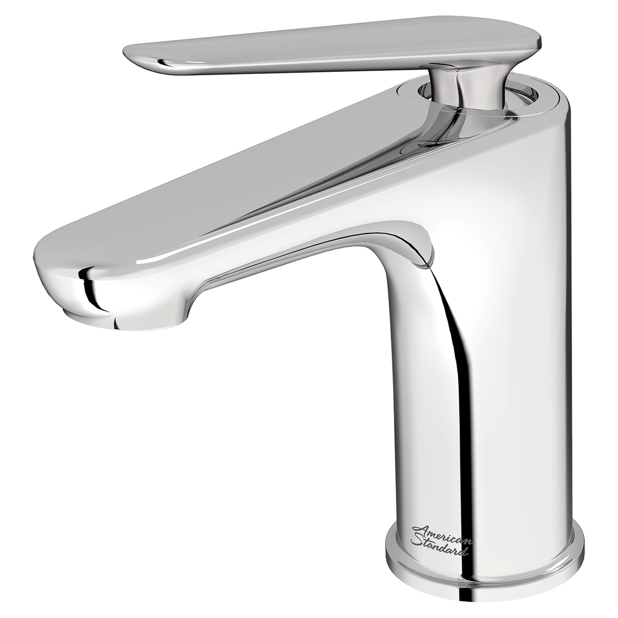 Polished Chrome Single Handle Bathroom Faucet with Lever