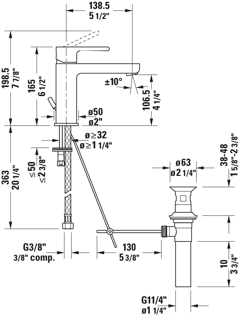 Duravit B21020001U10 Lavatory-Faucets - View #14