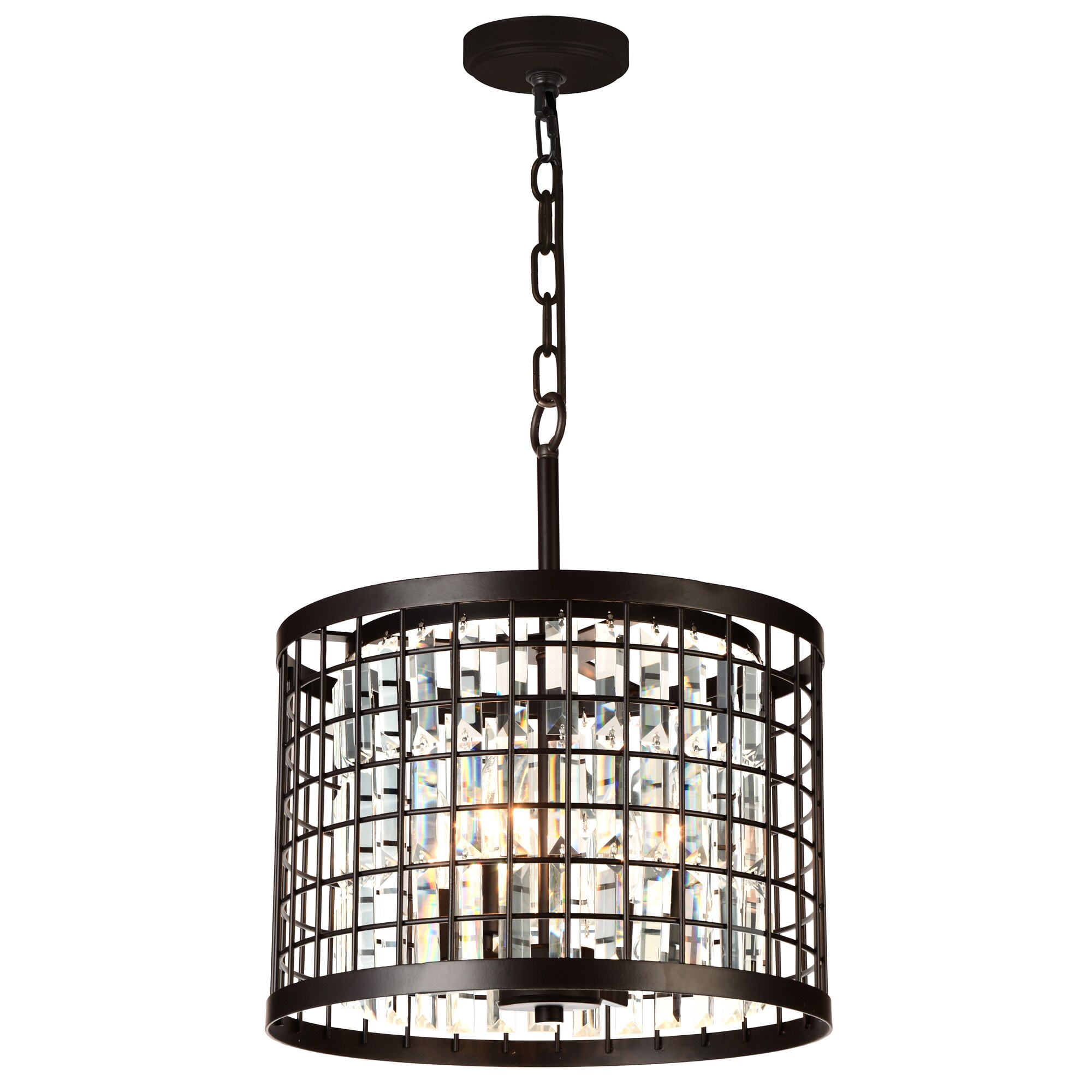CWI Lighting 9697P14-4-192 Meghna 4 -Light Brown Rustic For Use in Bathrooms, Bedrooms, Dining Rooms, Foyers, Kitchens, Living Rooms Chandelier