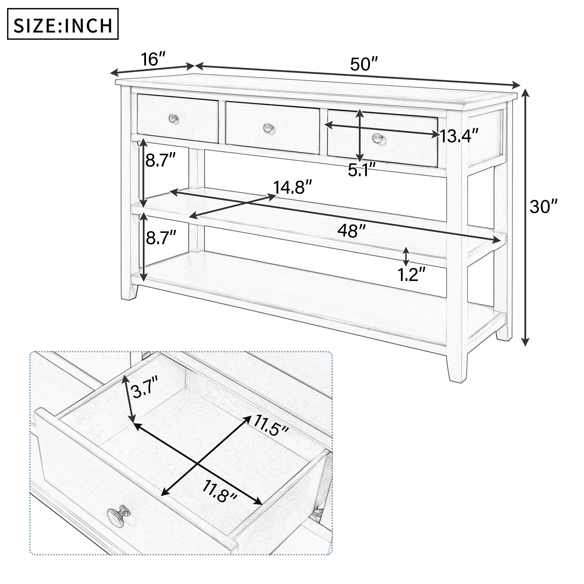 Sumyeg BH-822AAA Console-Sofa-Tables - View #20