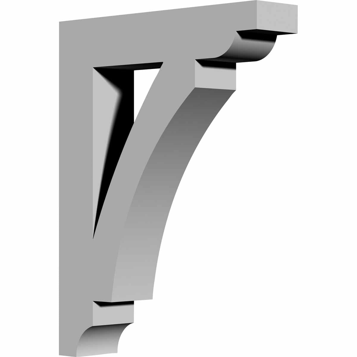 Ekena Millwork BKT04X18X24RI Richmond 4-in x 18-5/8-in x 24-in Off-white Urethane Standard bracket